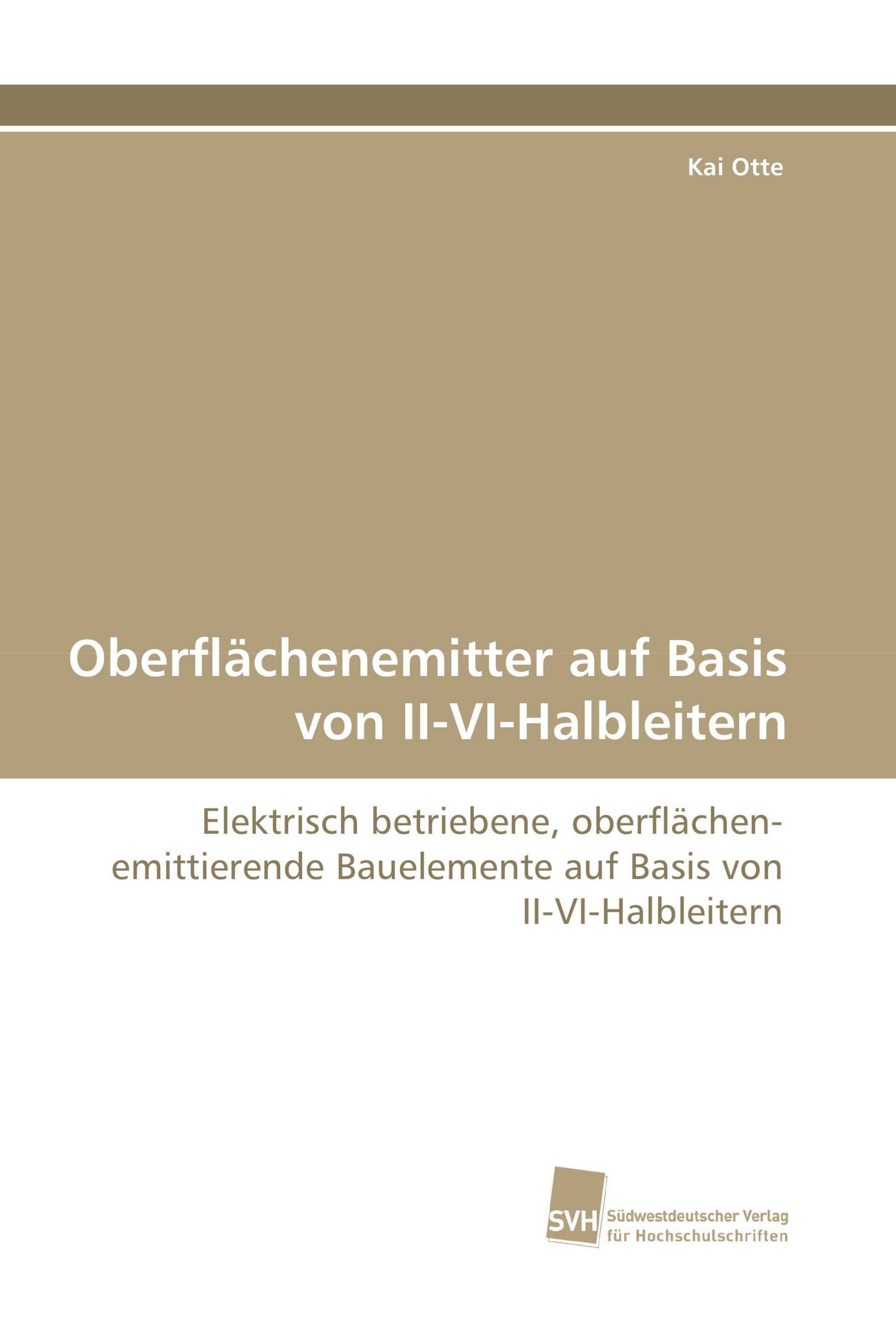 Oberflächenemitter auf Basis von II-VI-Halbleitern