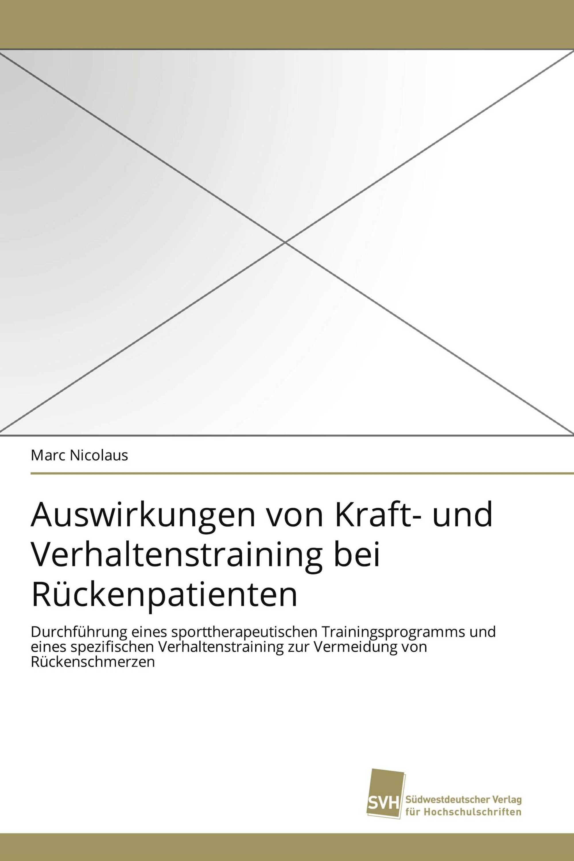 Auswirkungen von Kraft- und Verhaltenstraining bei Rückenpatienten