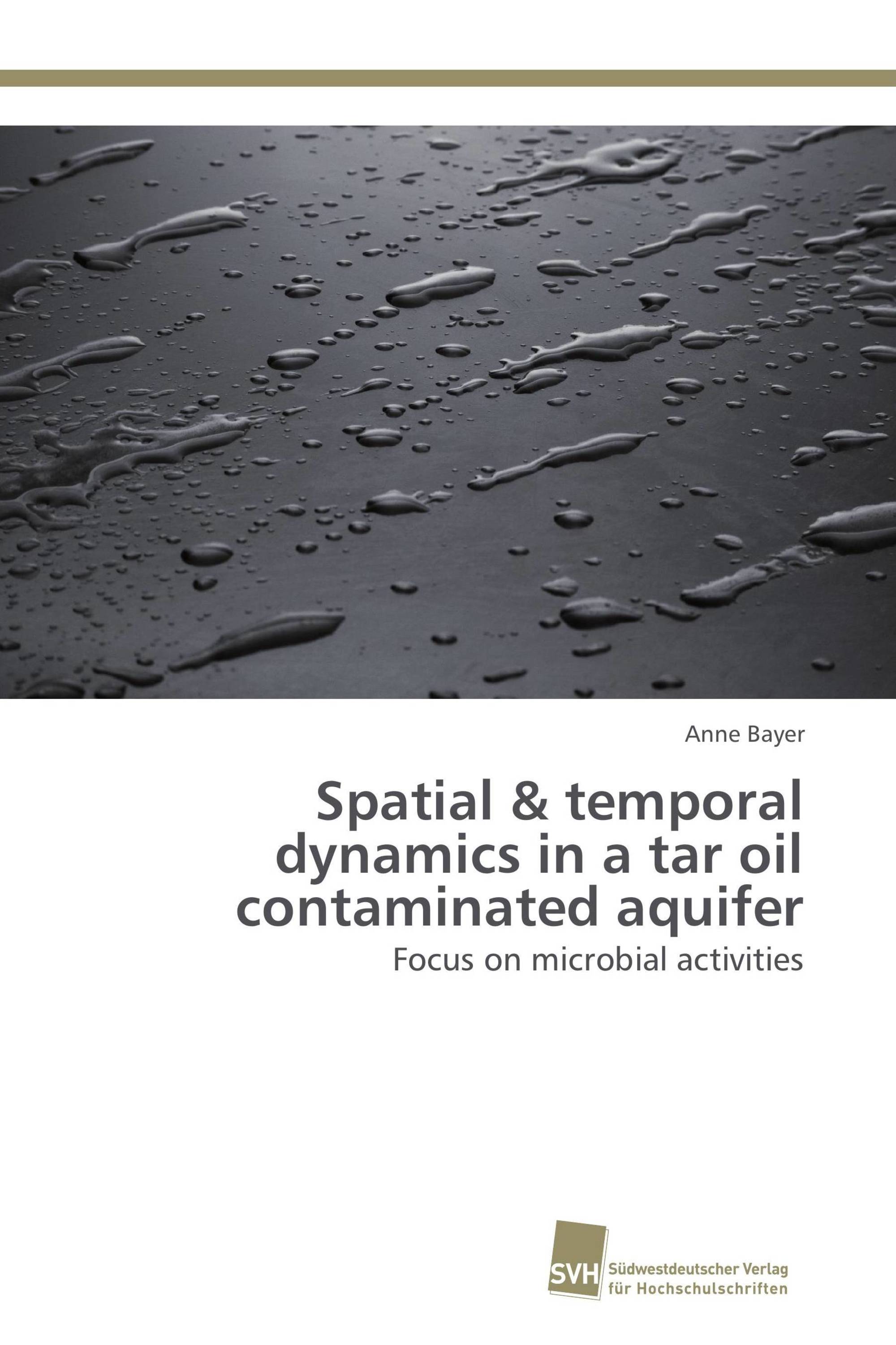 Spatial & temporal dynamics in a tar oil contaminated aquifer