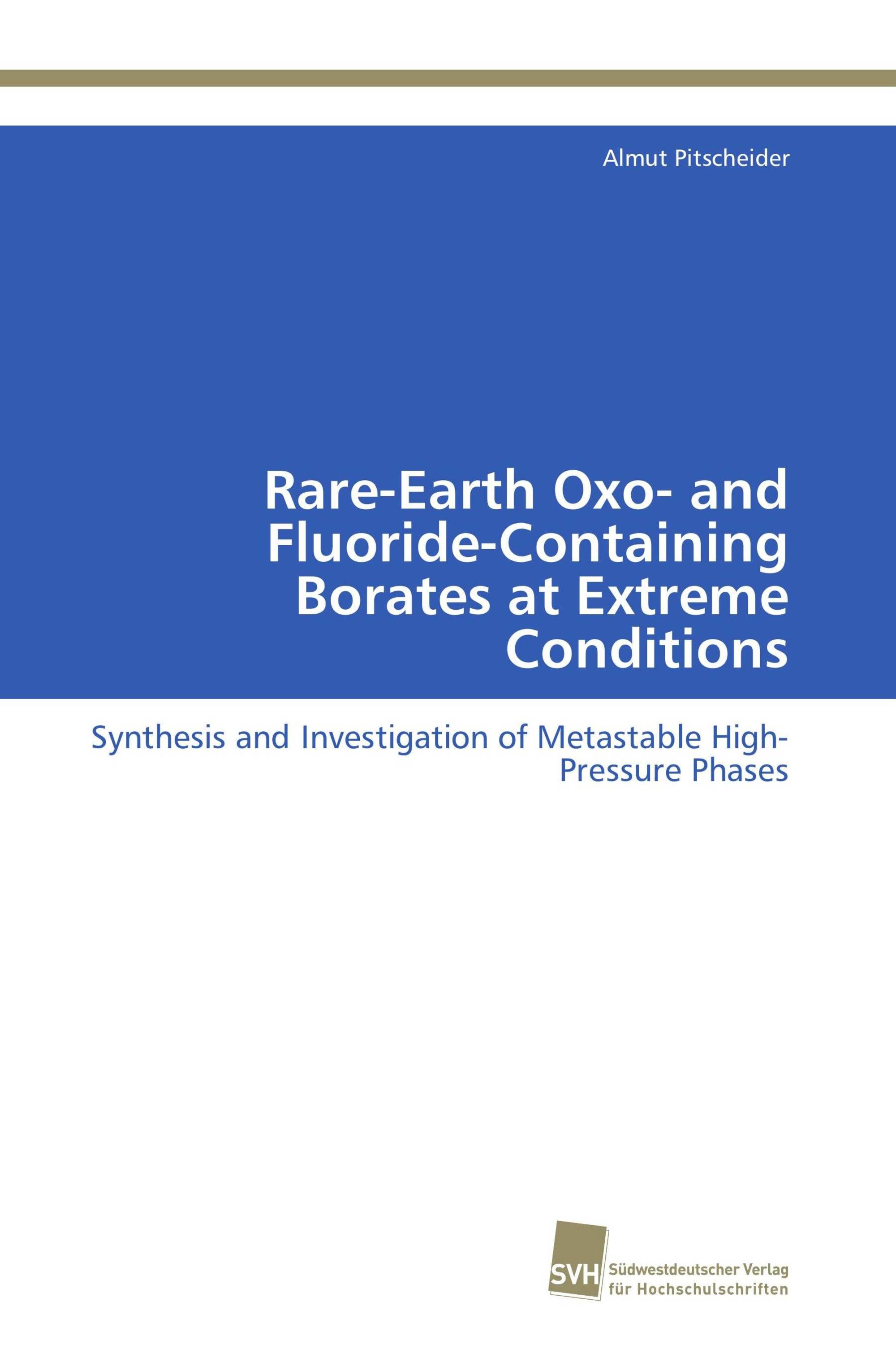 Rare-Earth Oxo- and Fluoride-Containing Borates at Extreme Conditions