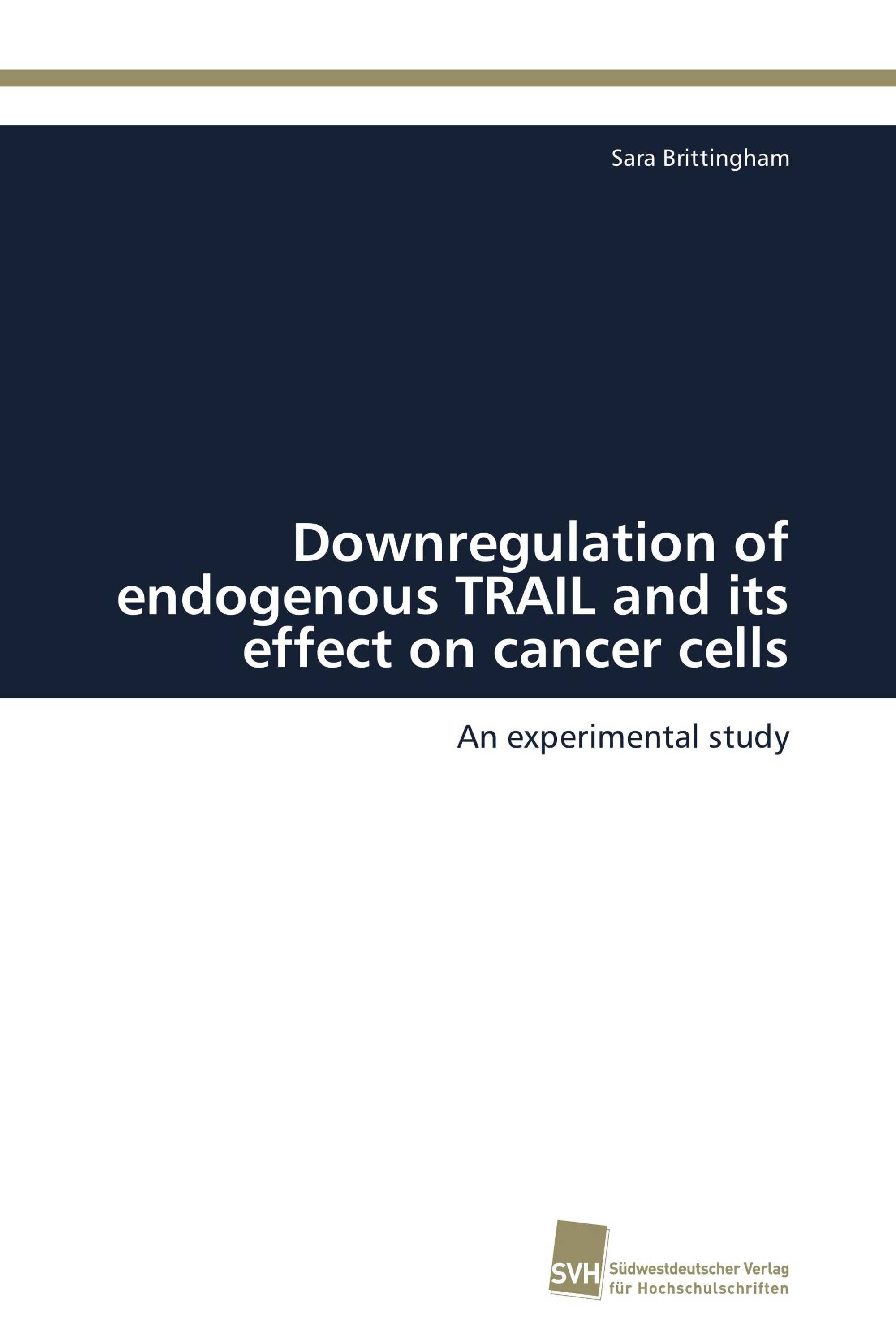 Downregulation of endogenous TRAIL and its effect on cancer cells