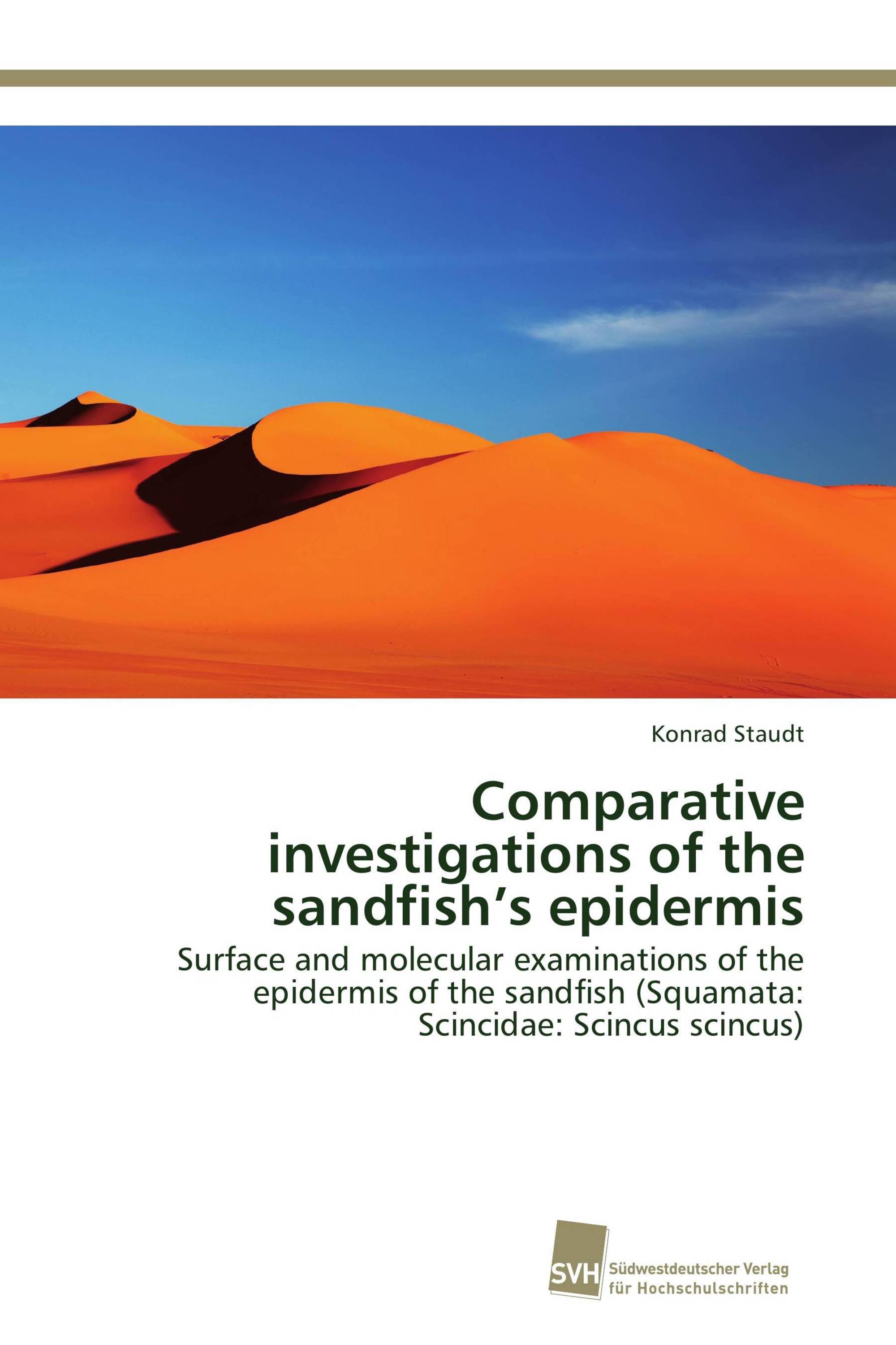 Comparative investigations of the sandfish’s epidermis