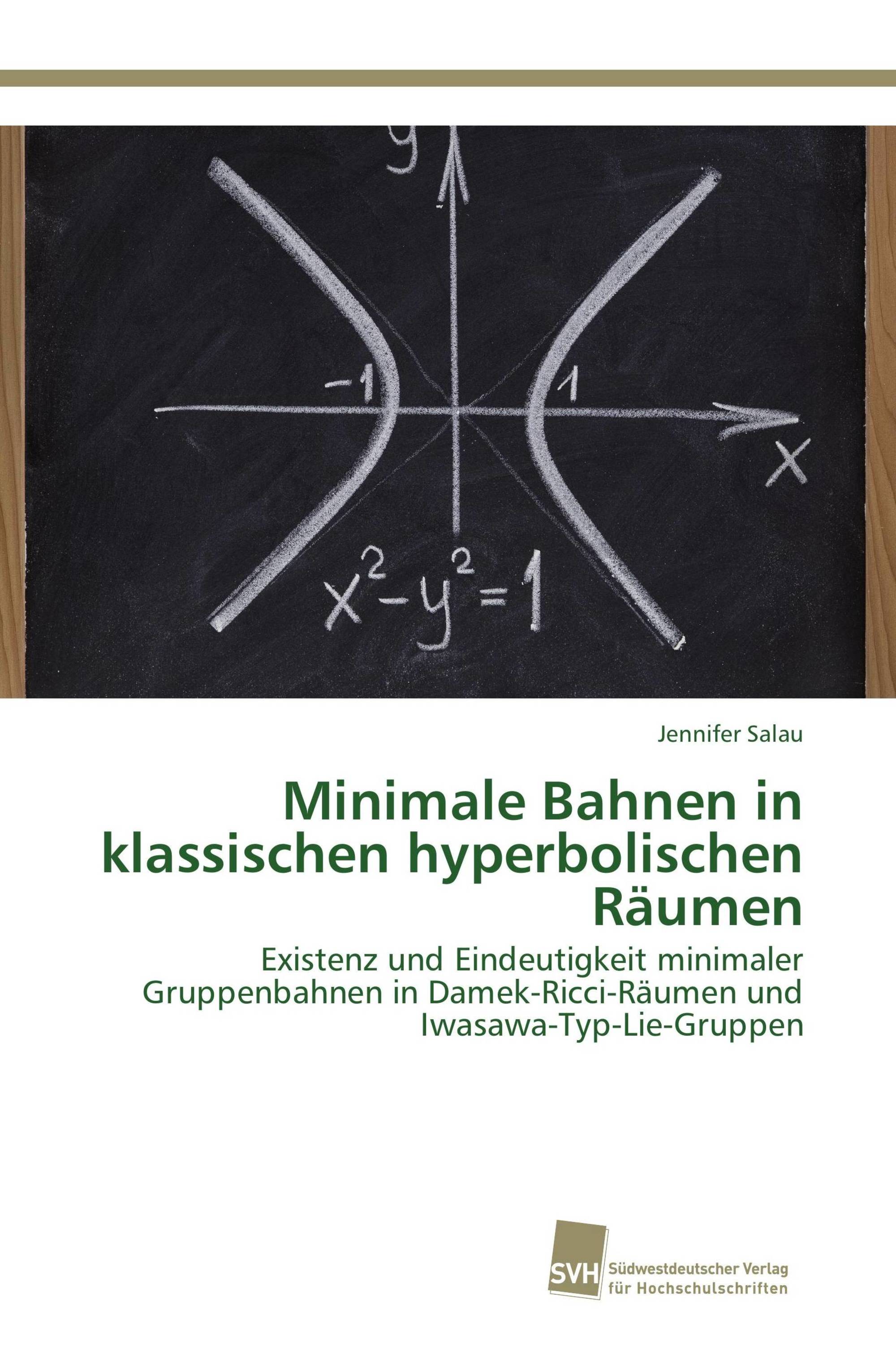 Minimale Bahnen in klassischen hyperbolischen Räumen