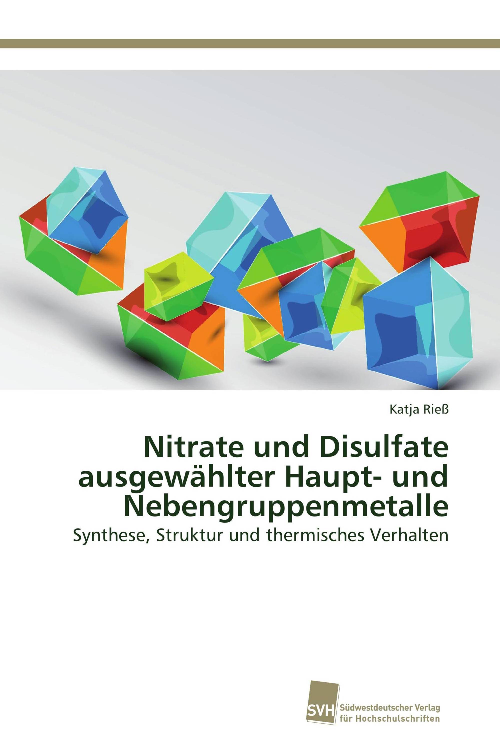 Nitrate und Disulfate ausgewählter Haupt- und Nebengruppenmetalle