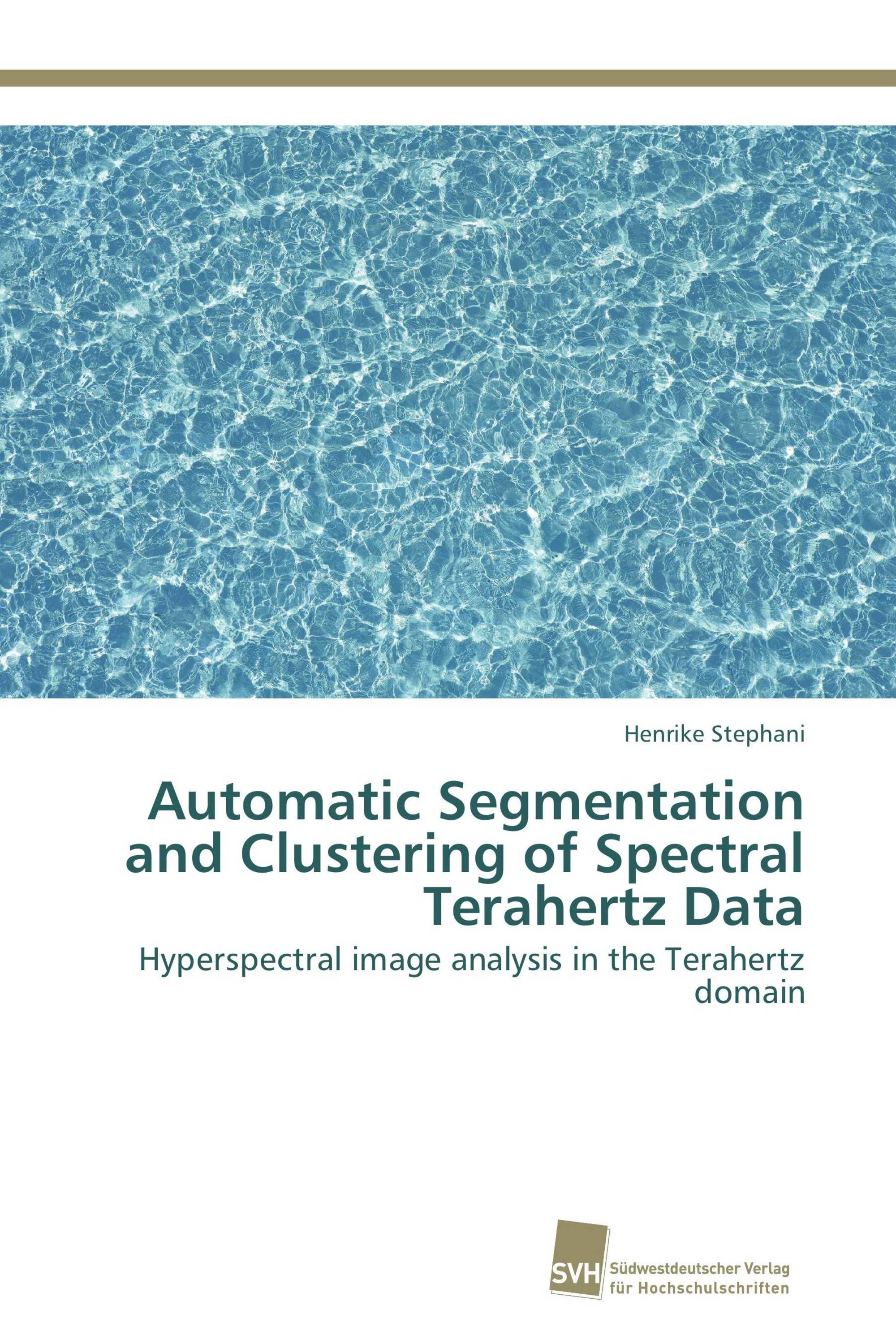 Automatic Segmentation and Clustering of Spectral Terahertz Data