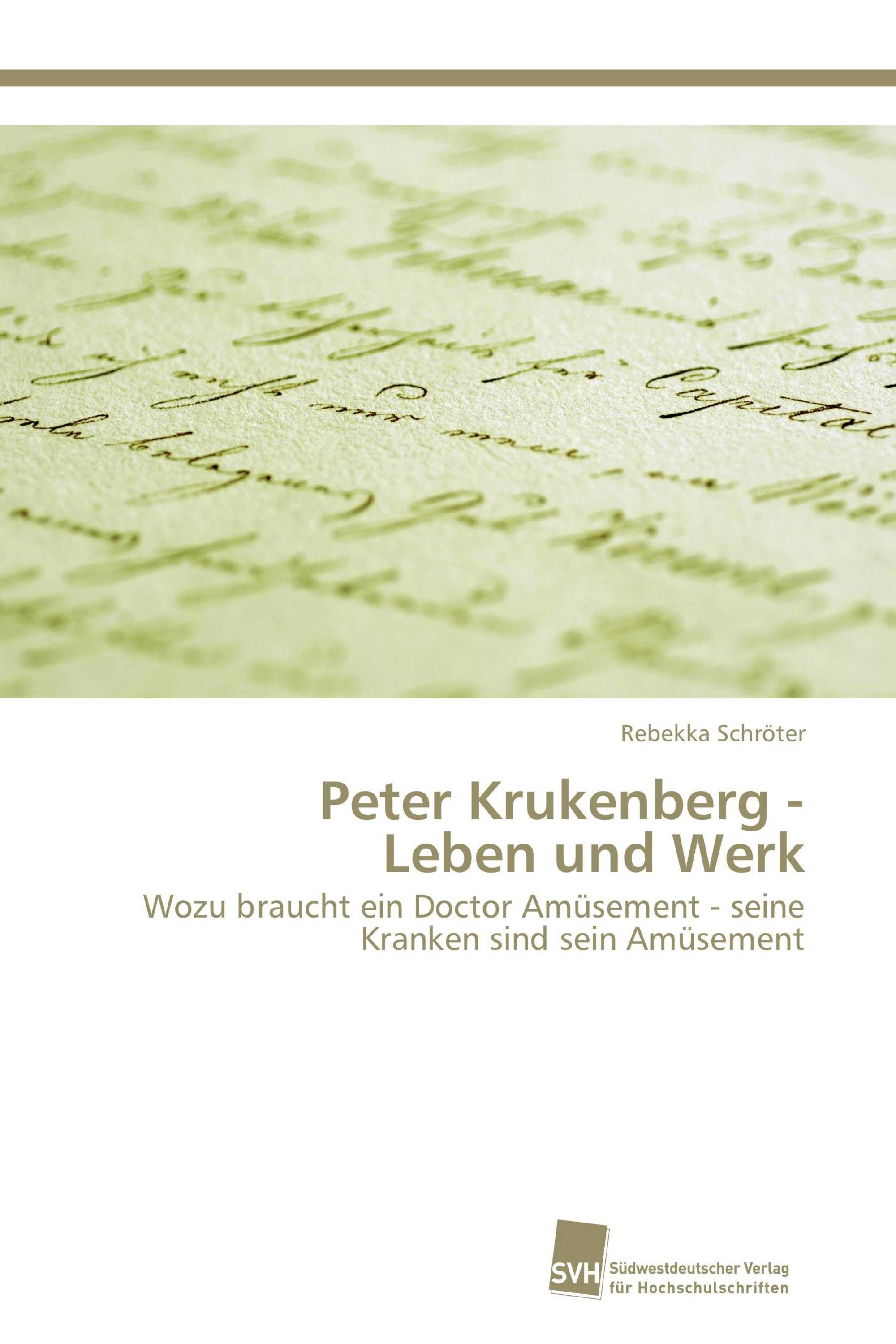 Peter Krukenberg - Leben und Werk