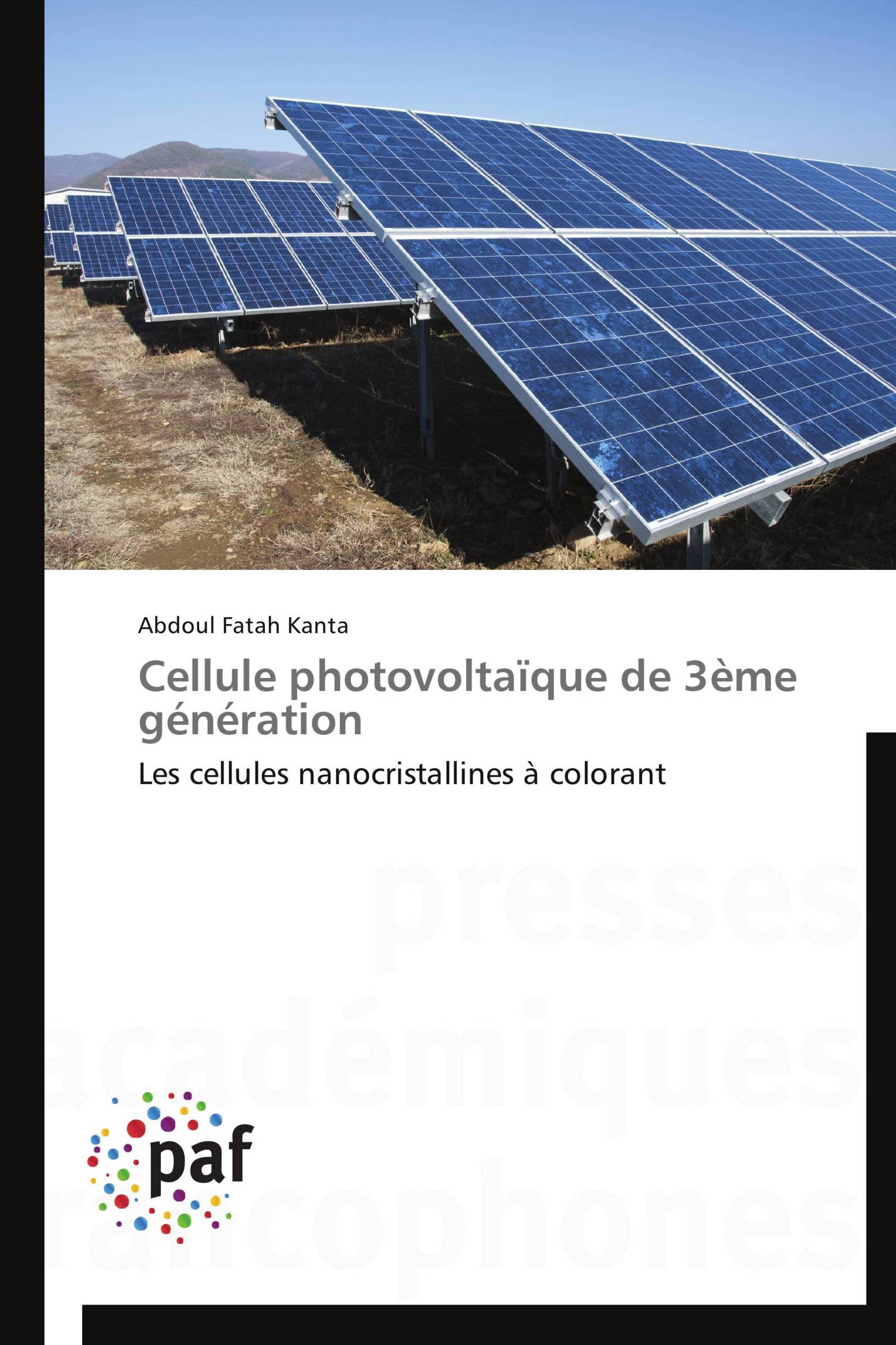 Cellule photovoltaïque de 3ème génération