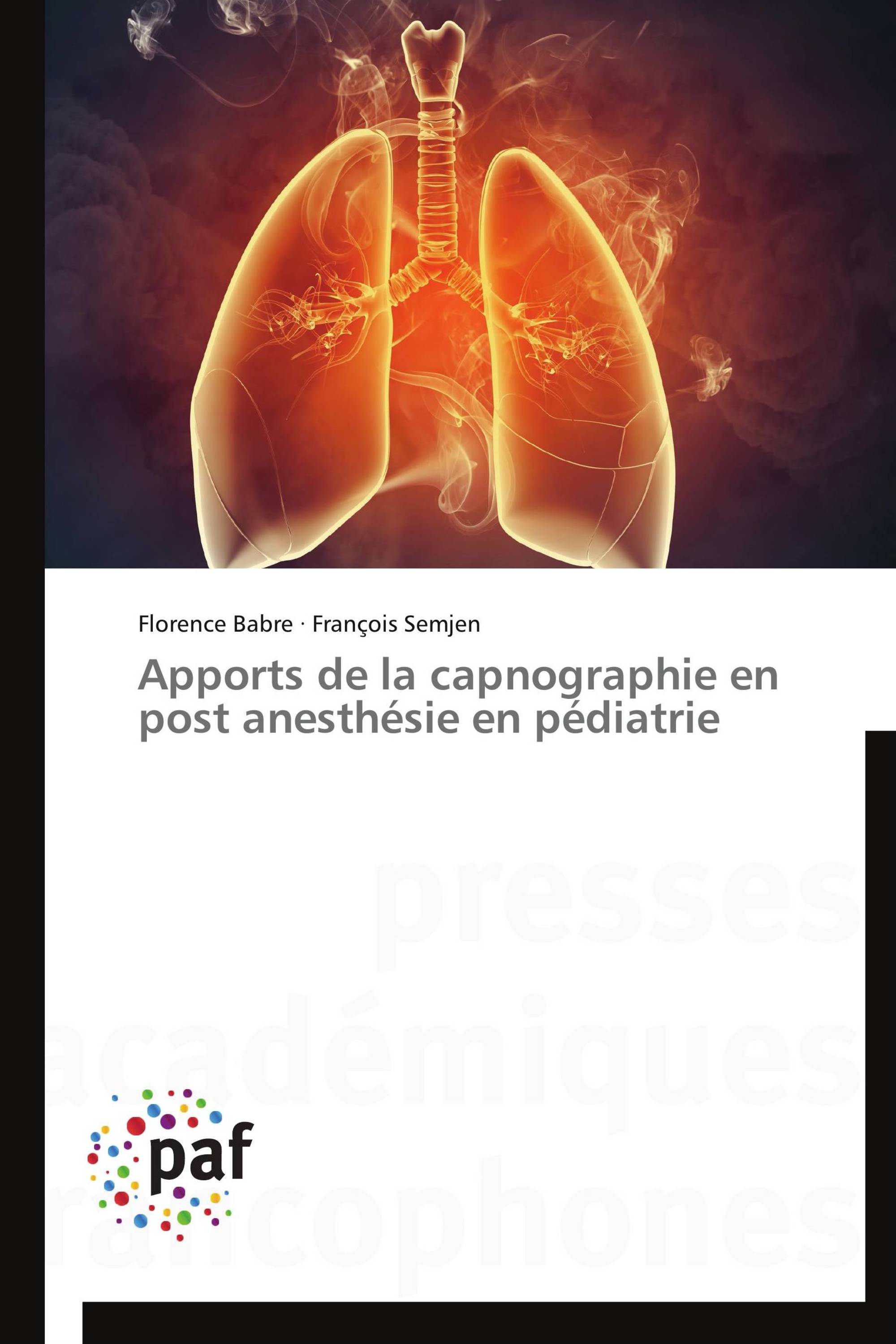 Apports de la capnographie en post anesthésie en pédiatrie