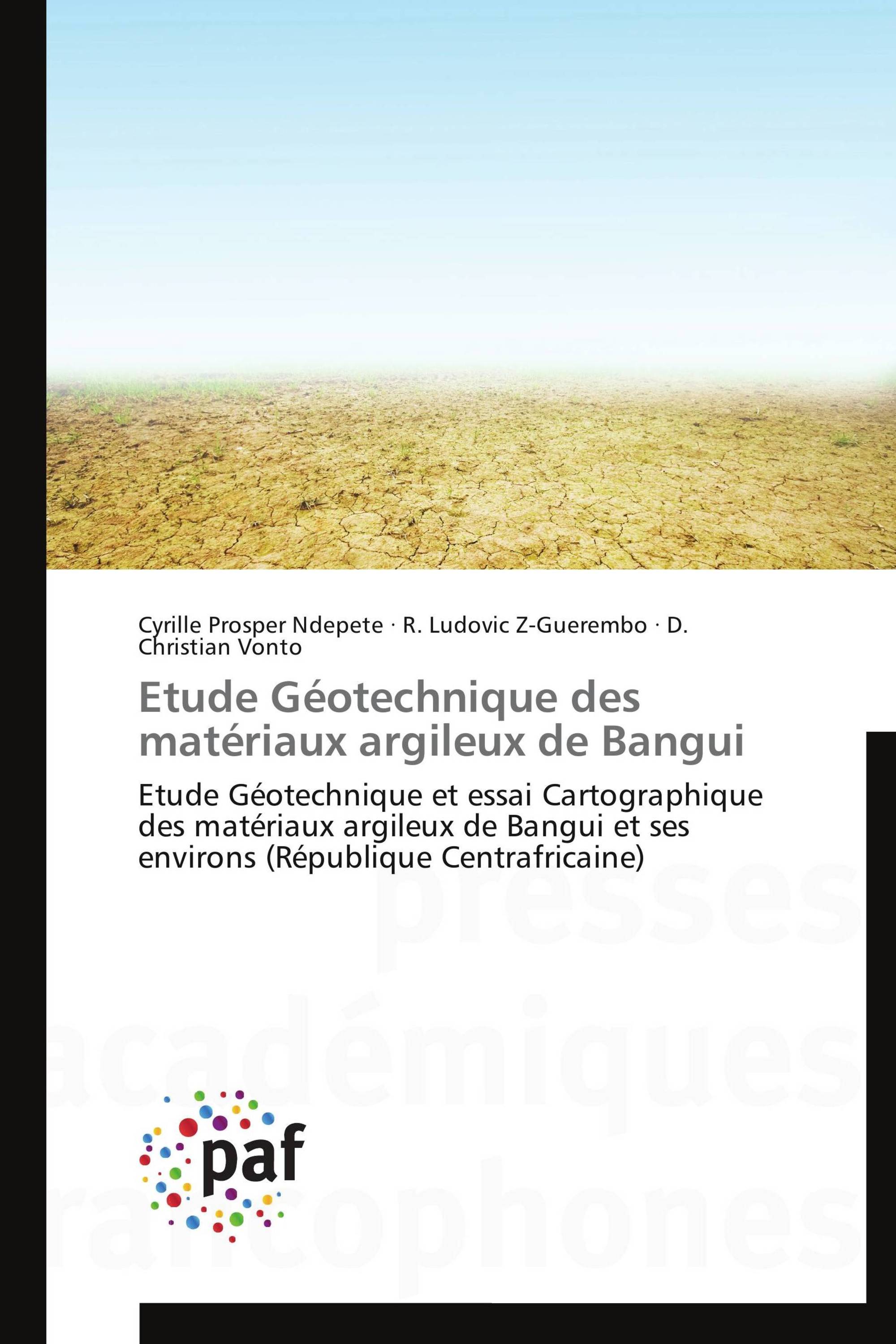 Etude Géotechnique des matériaux argileux de Bangui