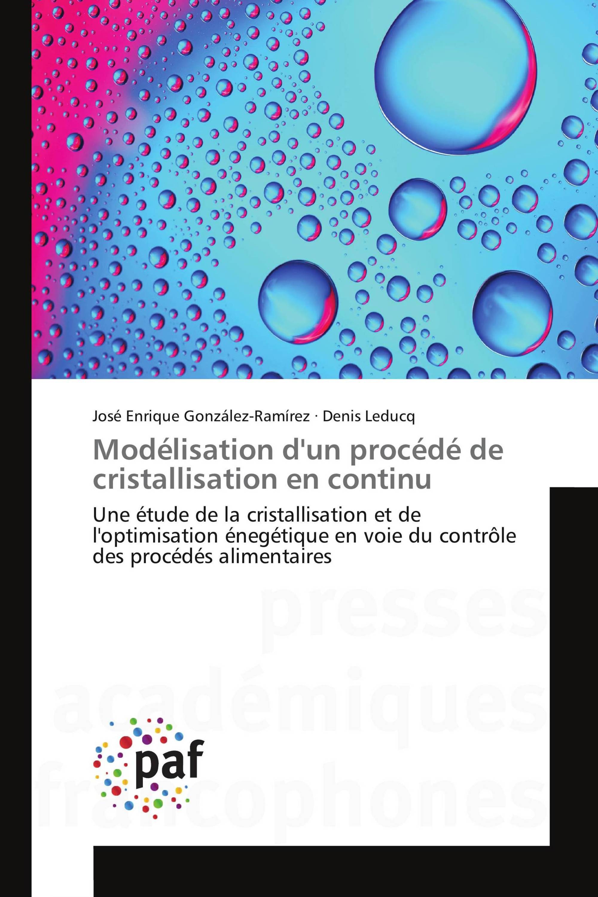 Modélisation d'un procédé de cristallisation en continu