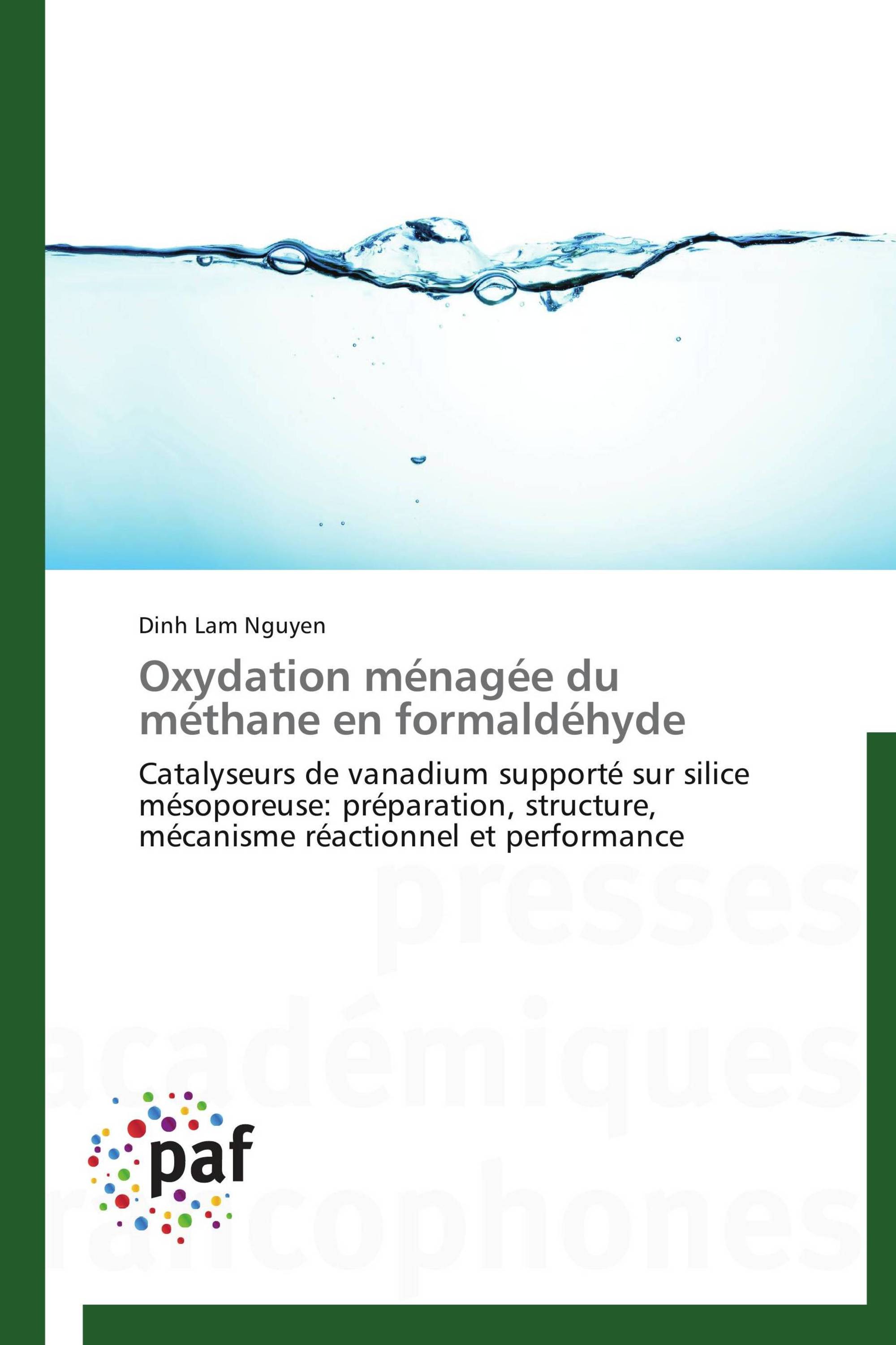 Oxydation ménagée du méthane en formaldéhyde