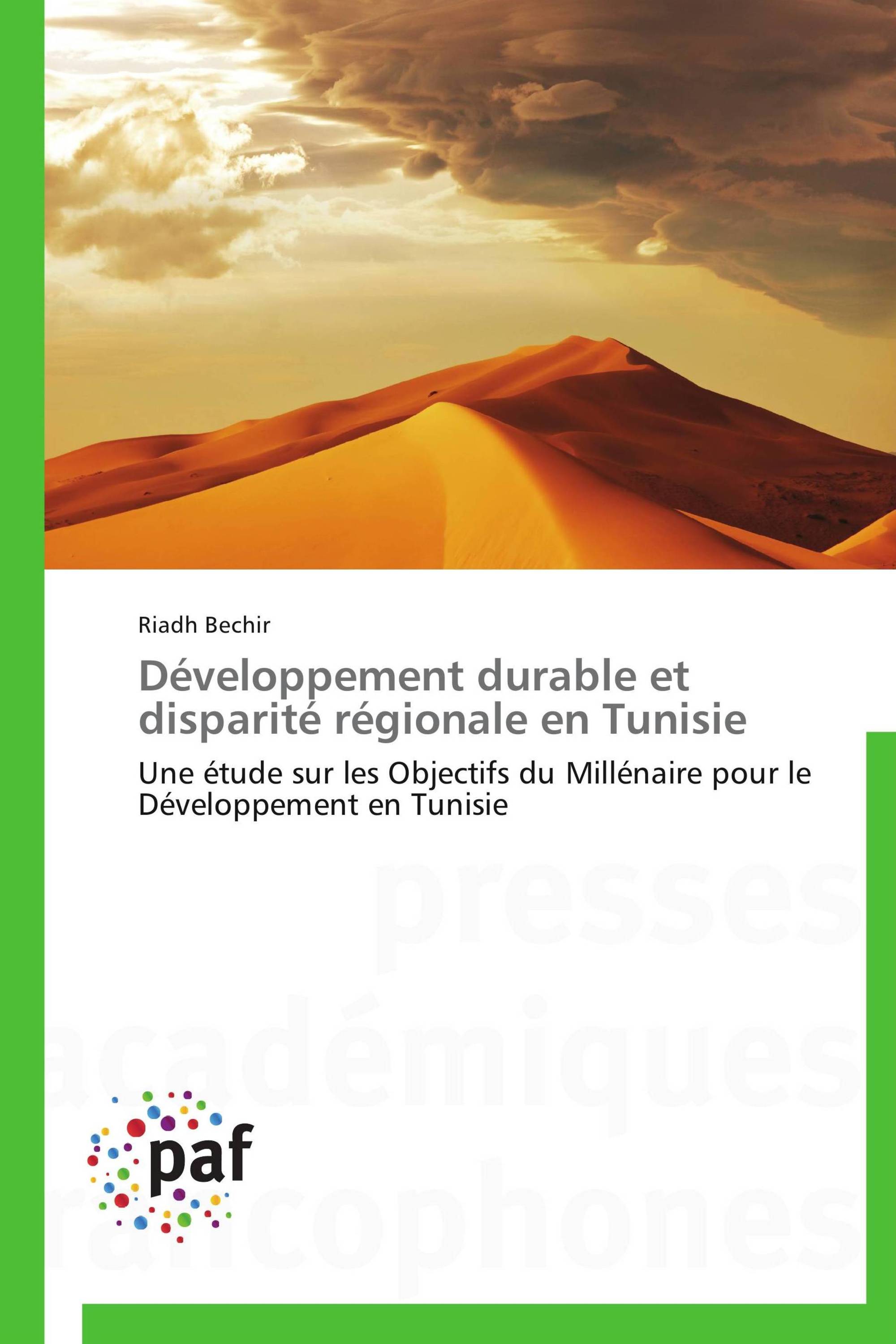 Développement durable et disparité régionale en Tunisie