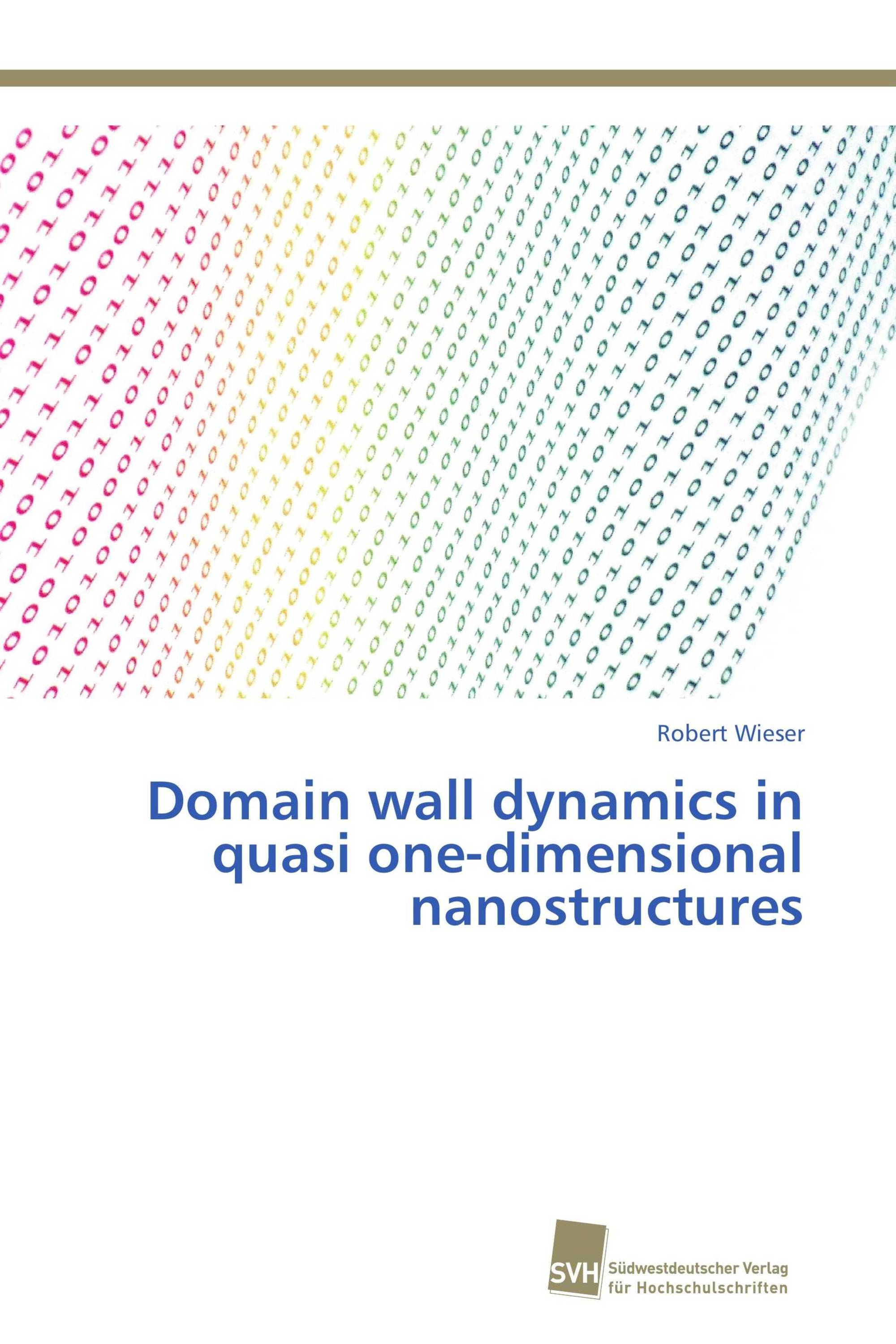 Domain wall dynamics in quasi one-dimensional nanostructures