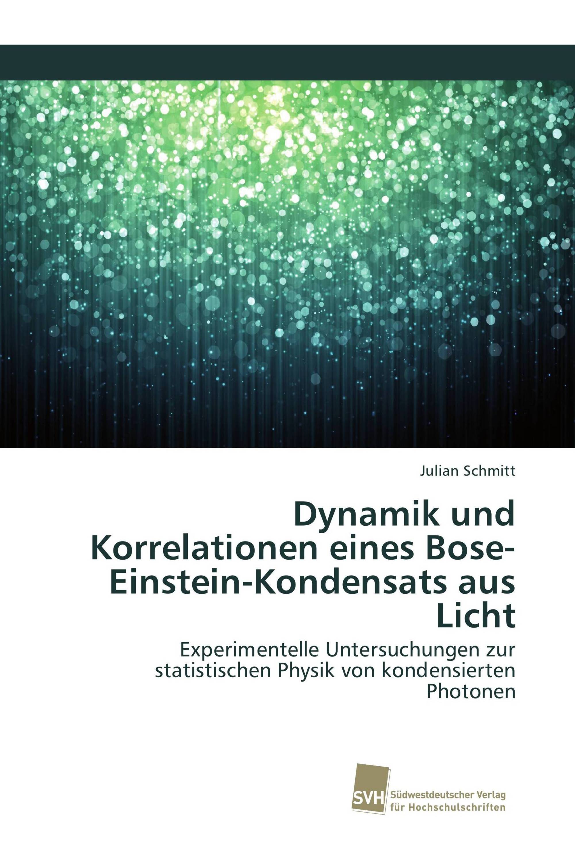 Dynamik und Korrelationen eines Bose-Einstein-Kondensats aus Licht