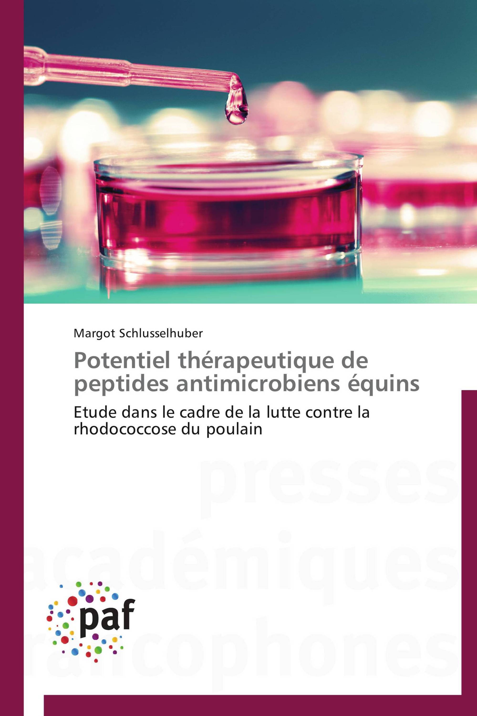 Potentiel thérapeutique de peptides antimicrobiens équins