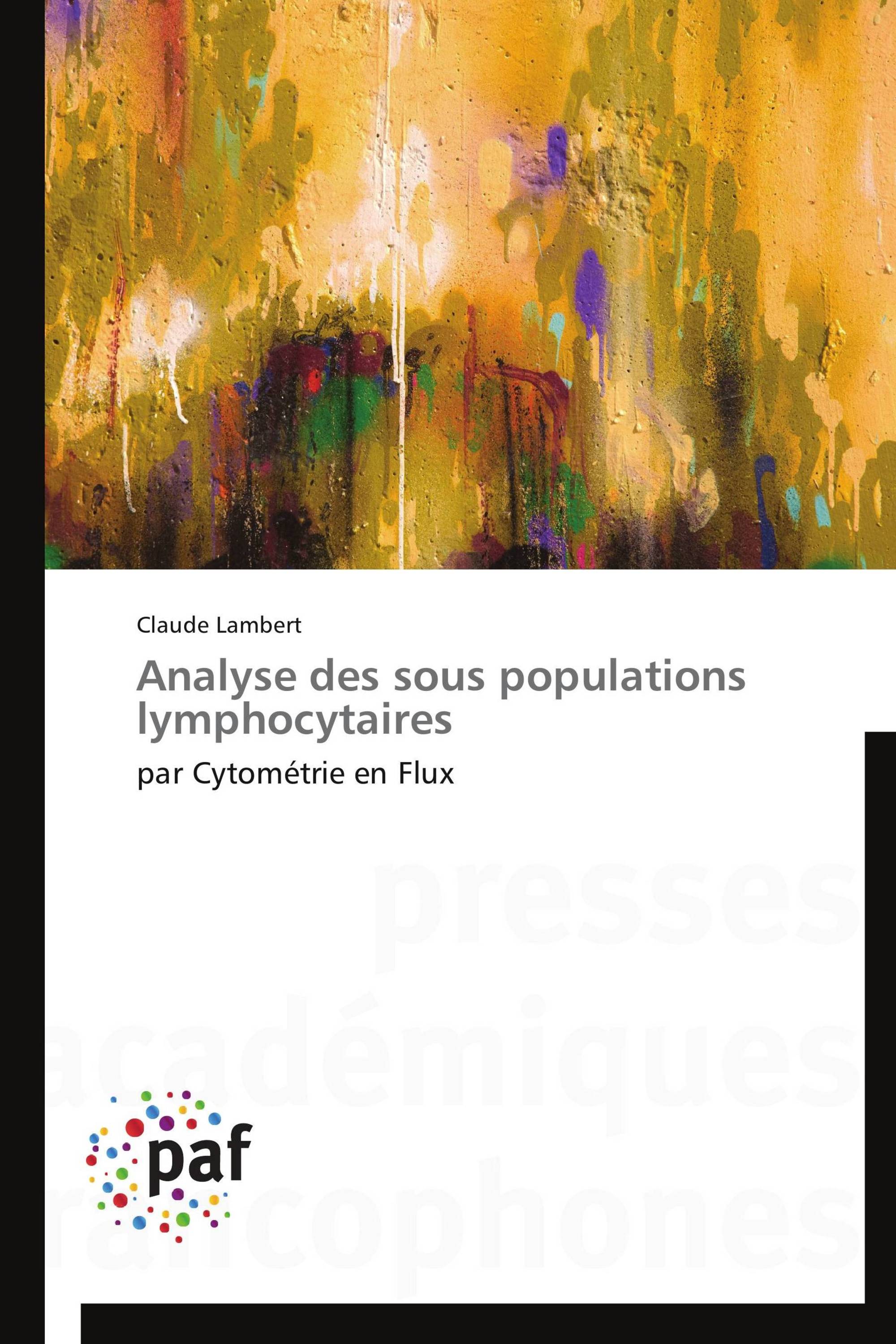 Analyse des sous populations lymphocytaires