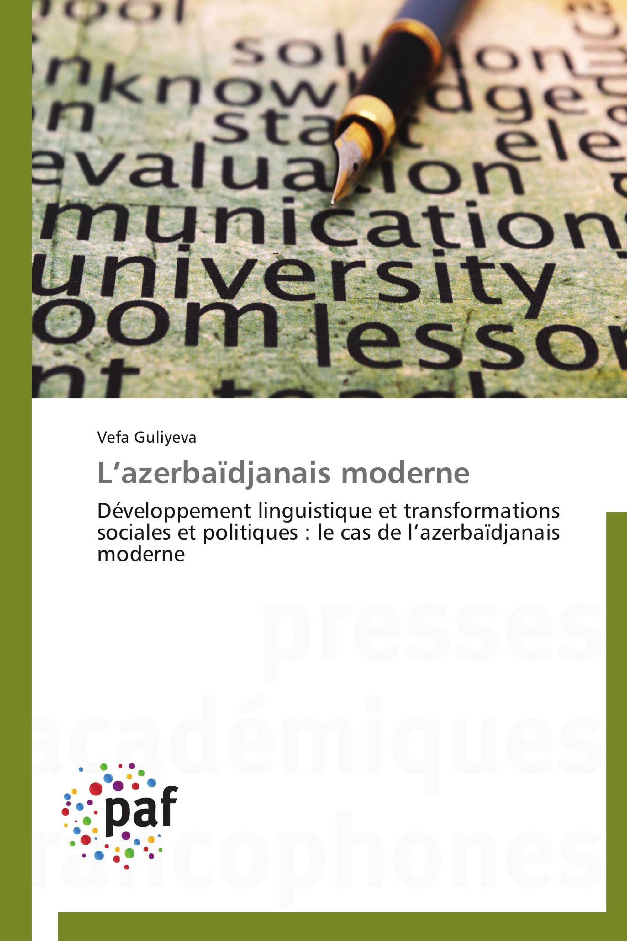 L’azerbaïdjanais moderne