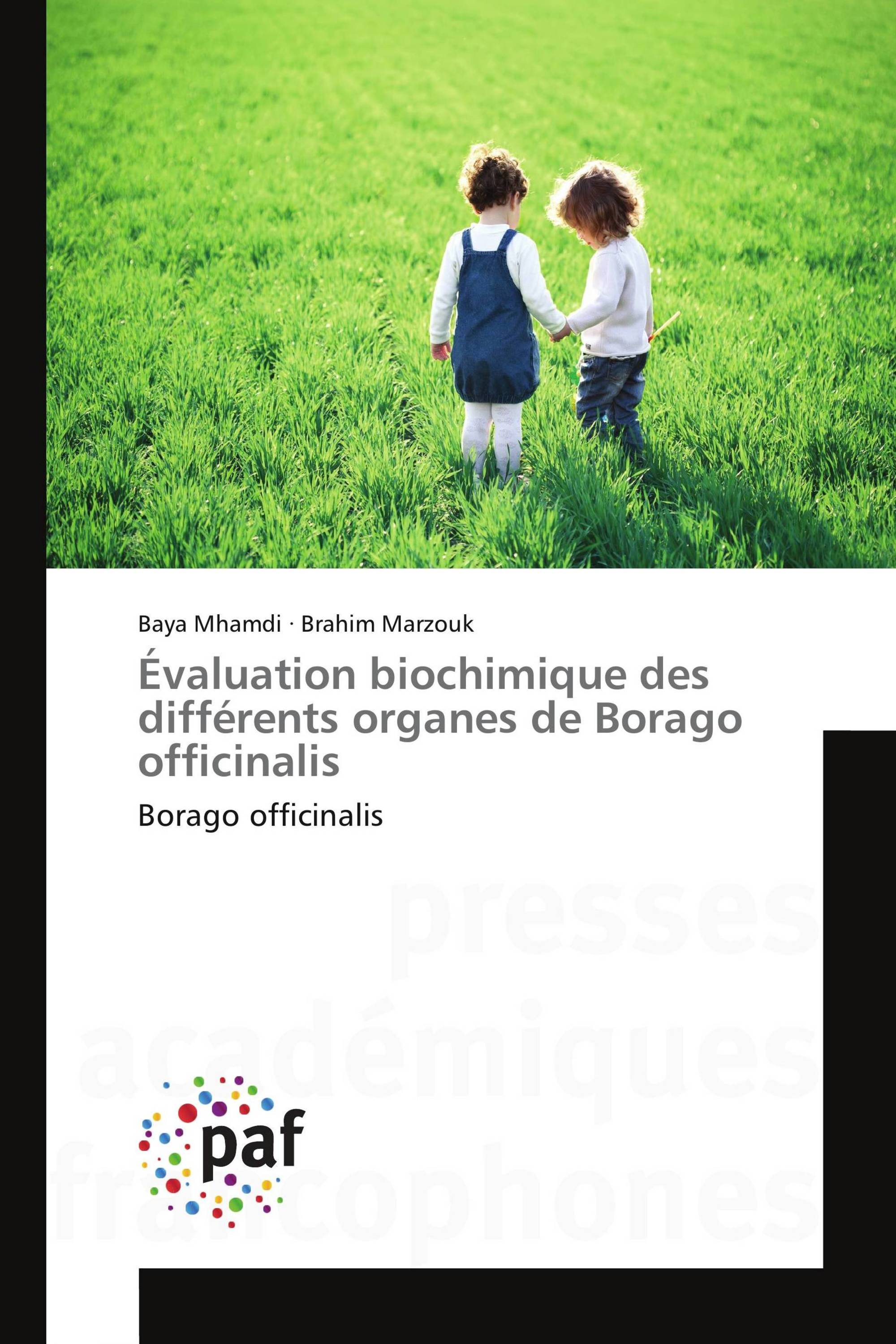 Évaluation biochimique des différents organes de Borago officinalis