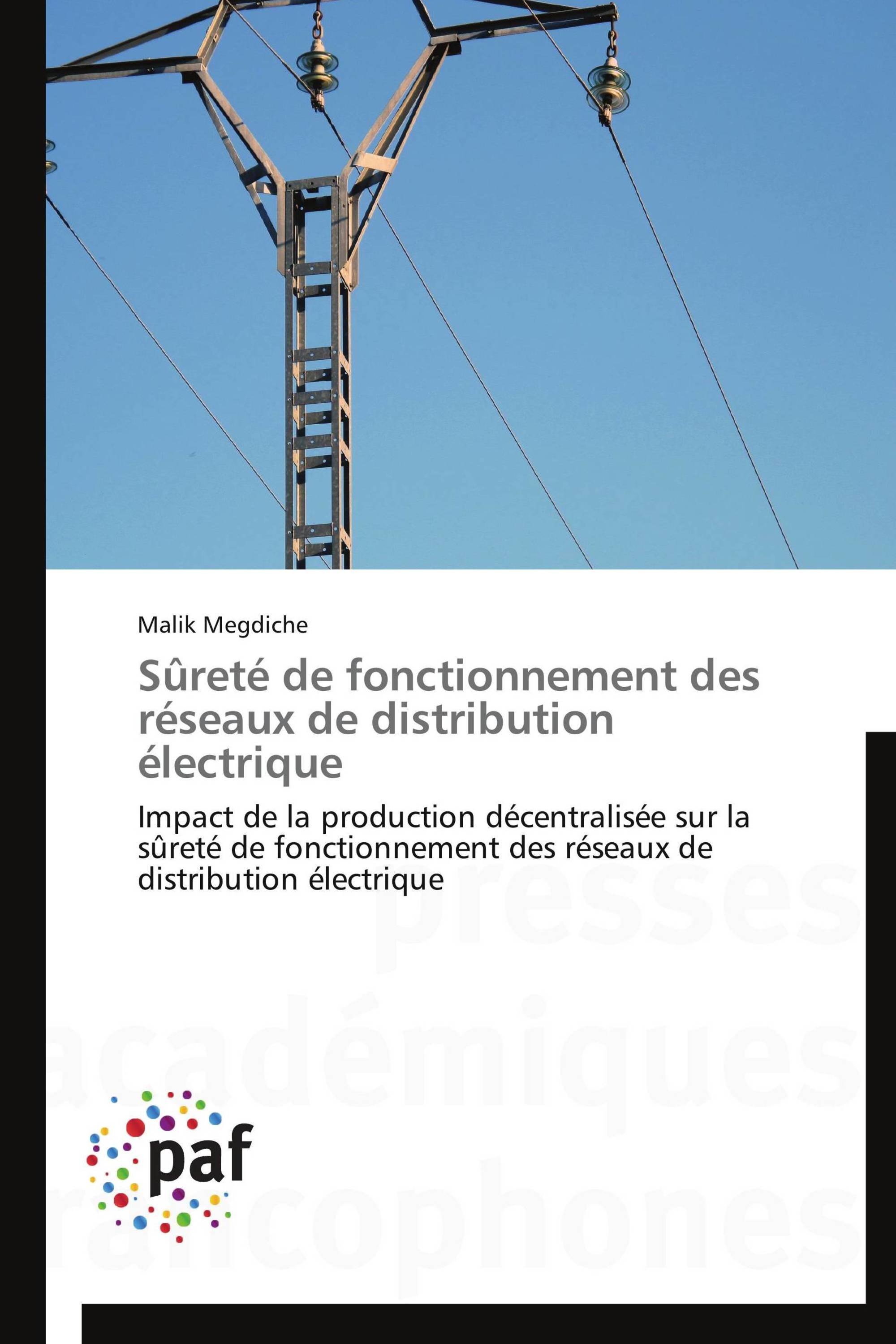 Sûreté de fonctionnement des réseaux de distribution électrique