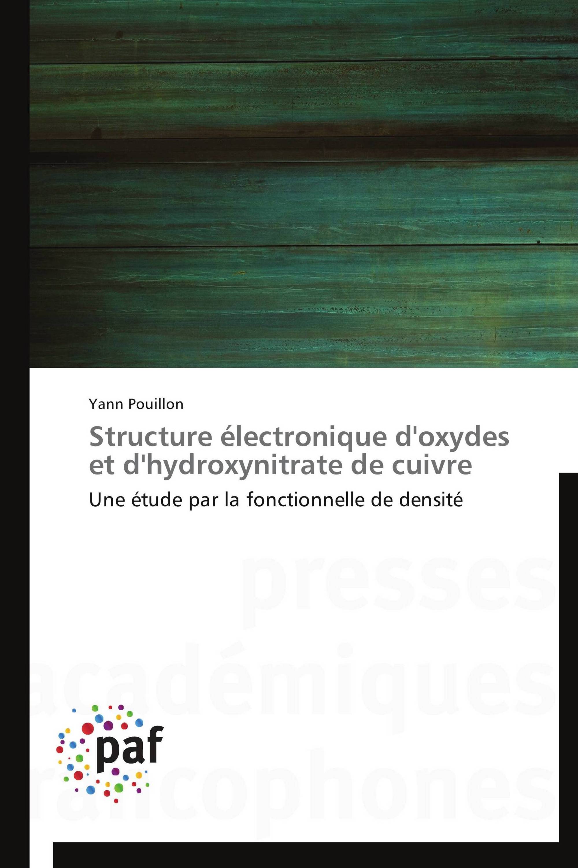 Structure électronique d'oxydes et d'hydroxynitrate de cuivre