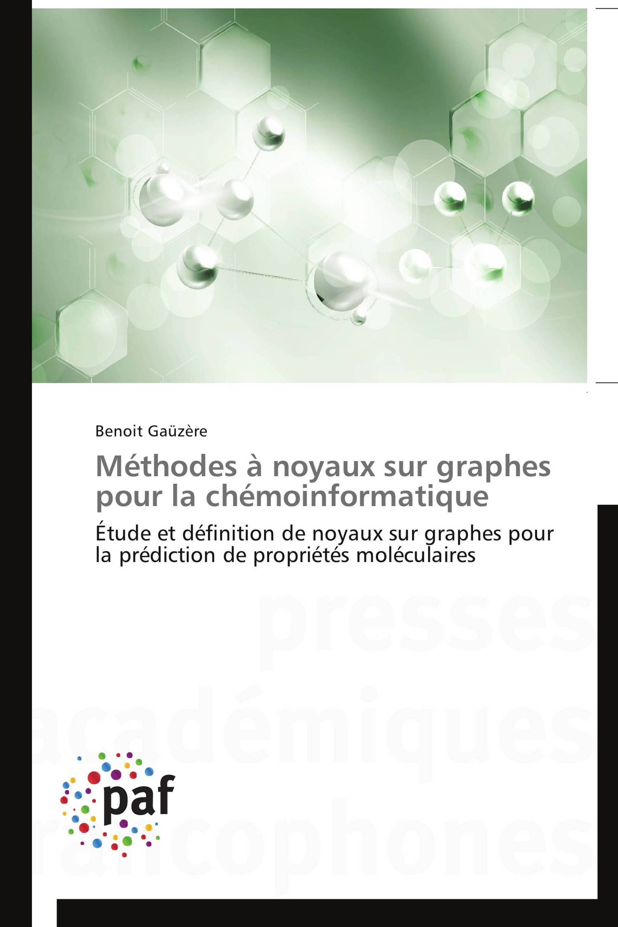 Méthodes à noyaux sur graphes pour la chémoinformatique