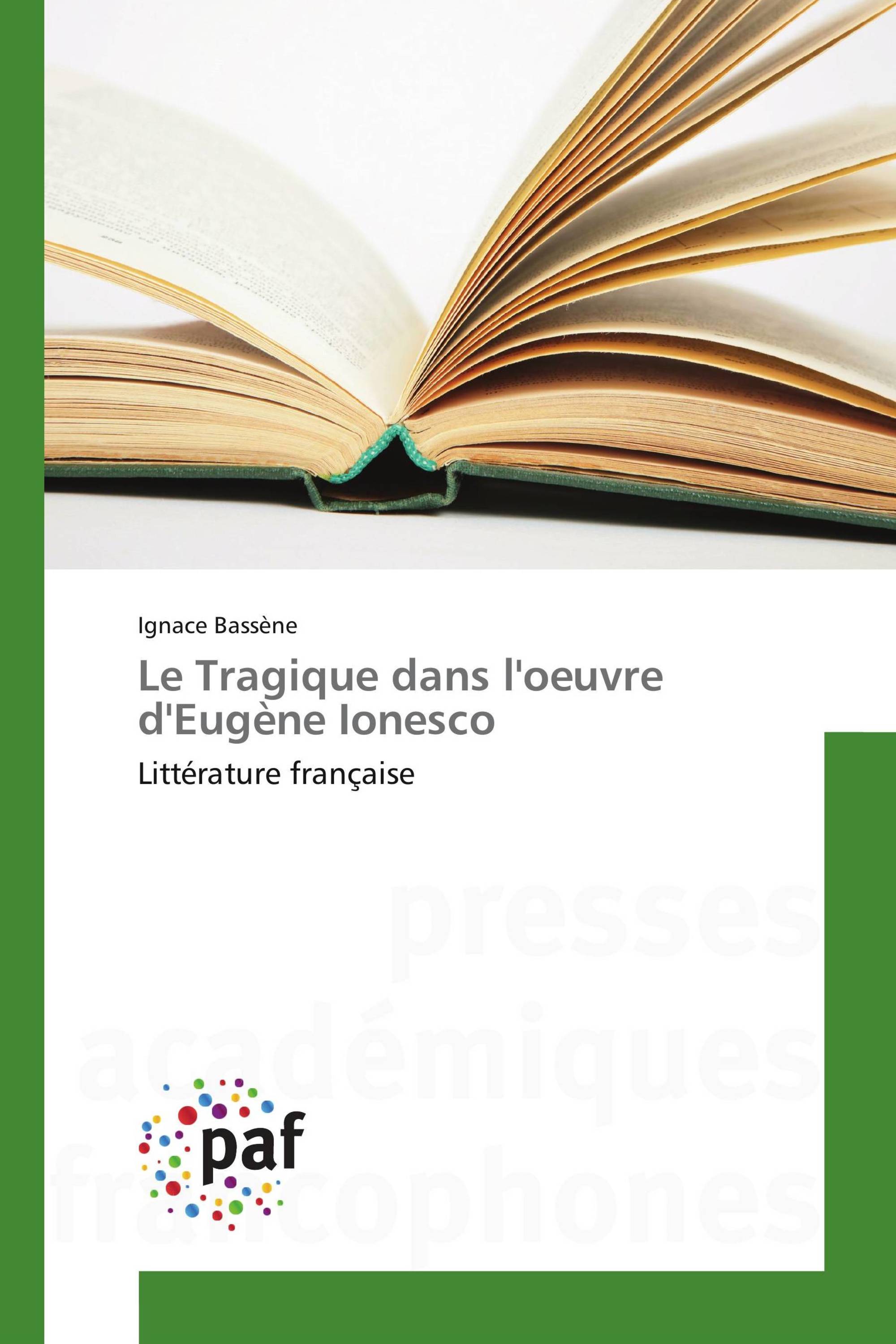 Le Tragique dans l'oeuvre d'Eugène Ionesco