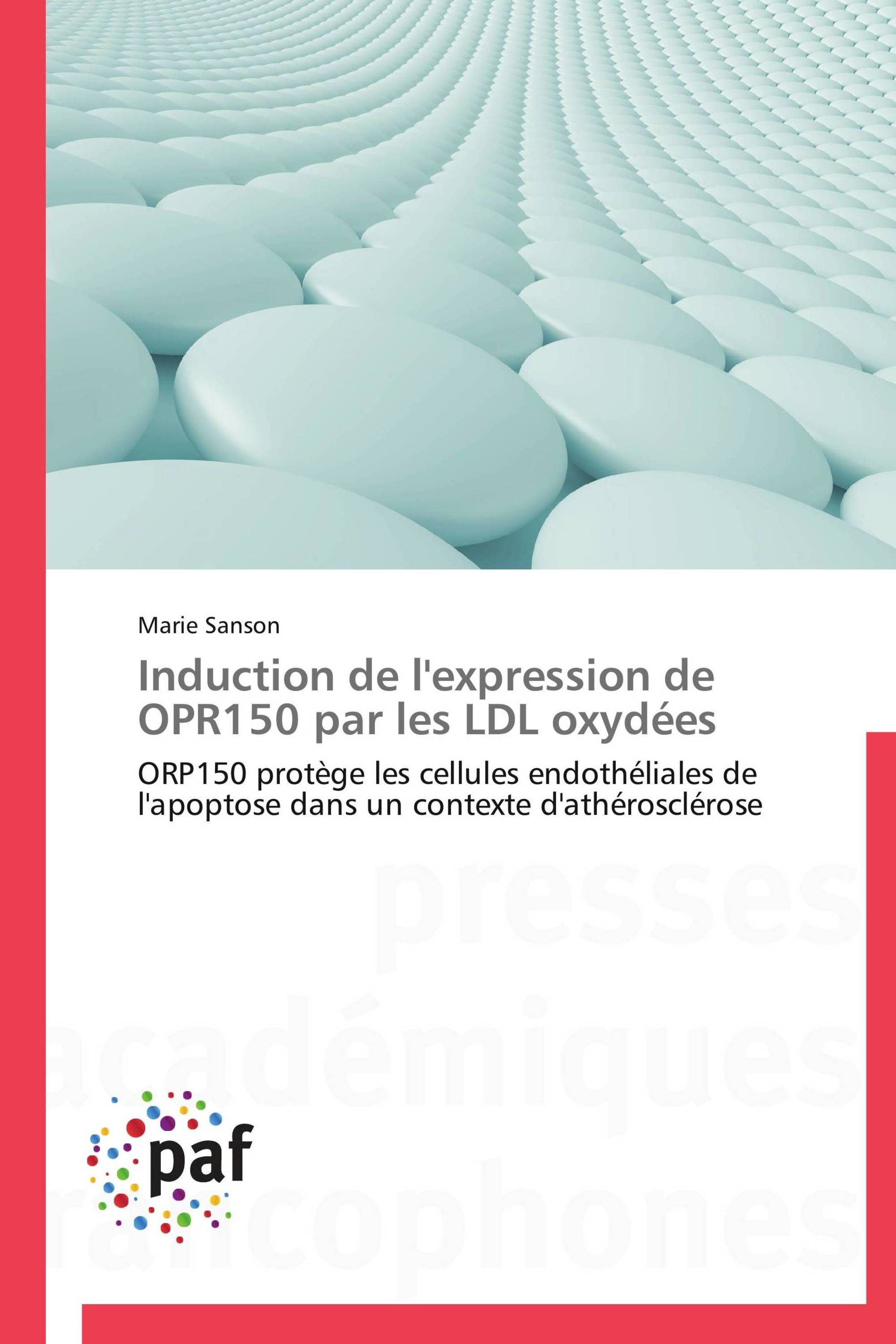 Induction de l'expression de OPR150 par les LDL oxydées