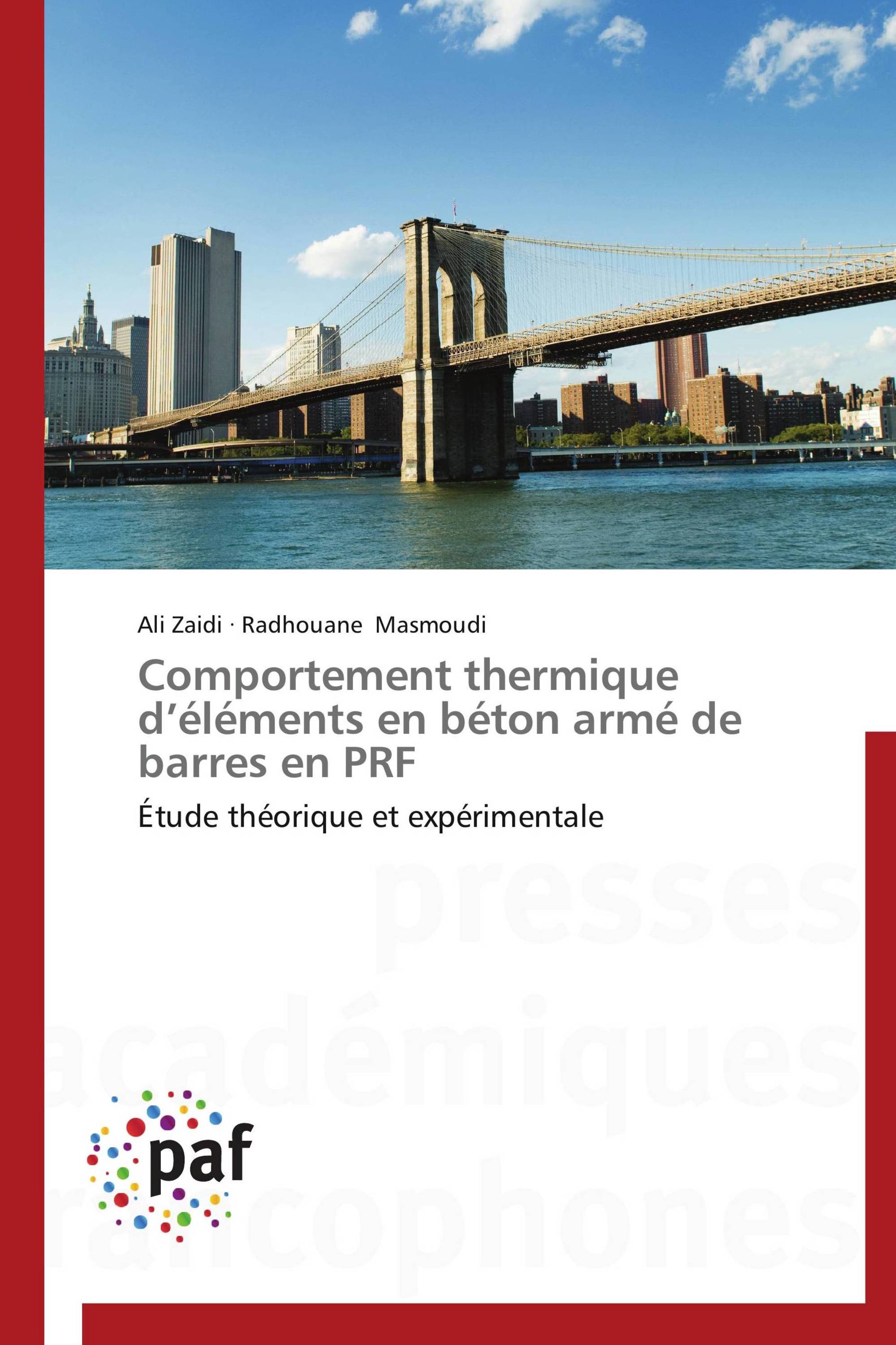 Comportement thermique d’éléments en béton armé de barres en PRF