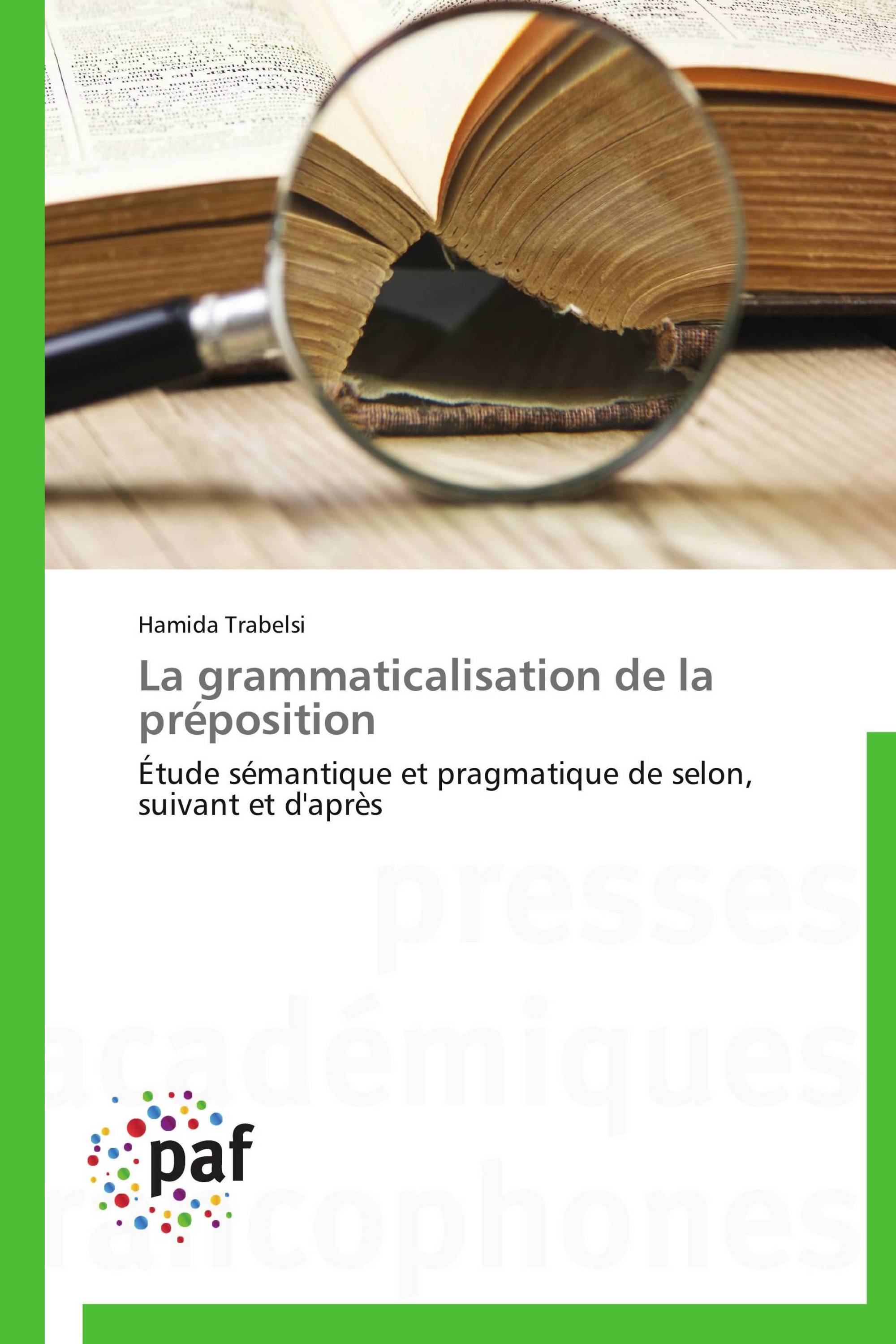 La grammaticalisation de la préposition