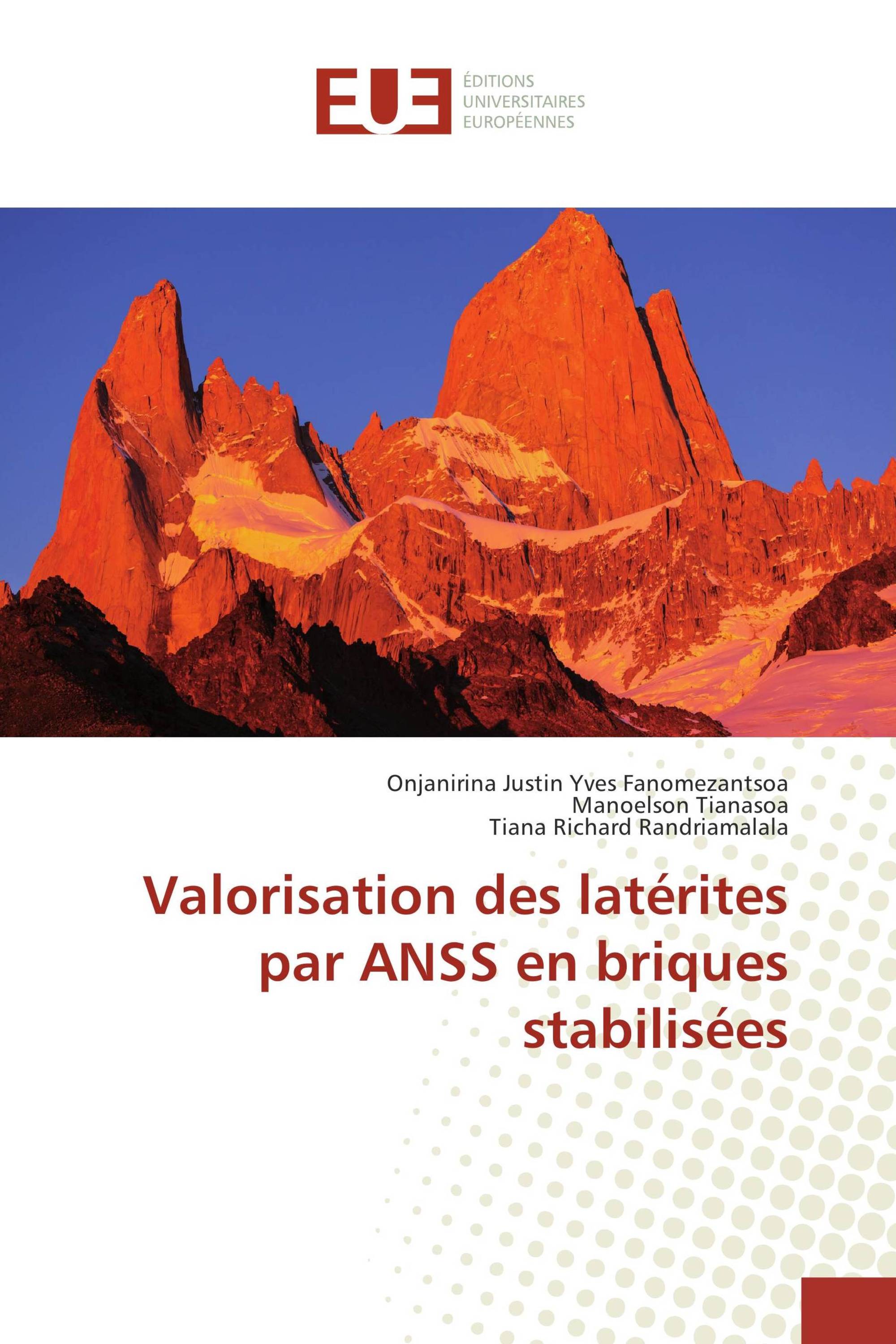 Valorisation des latérites par ANSS en briques stabilisées