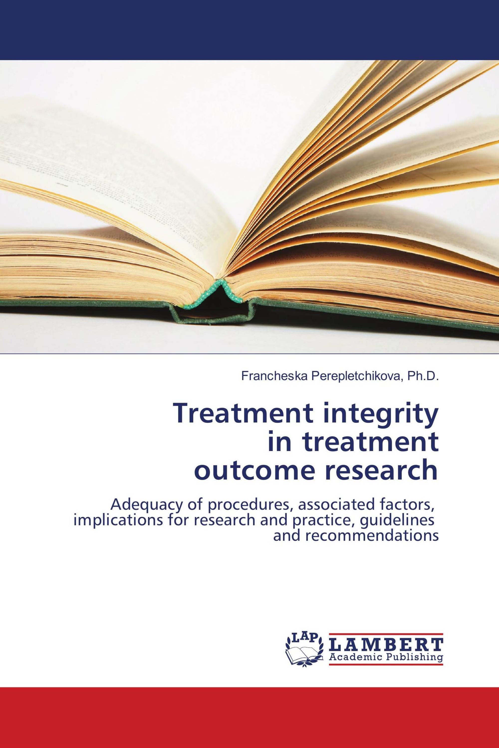 Treatment integrity in treatment outcome research