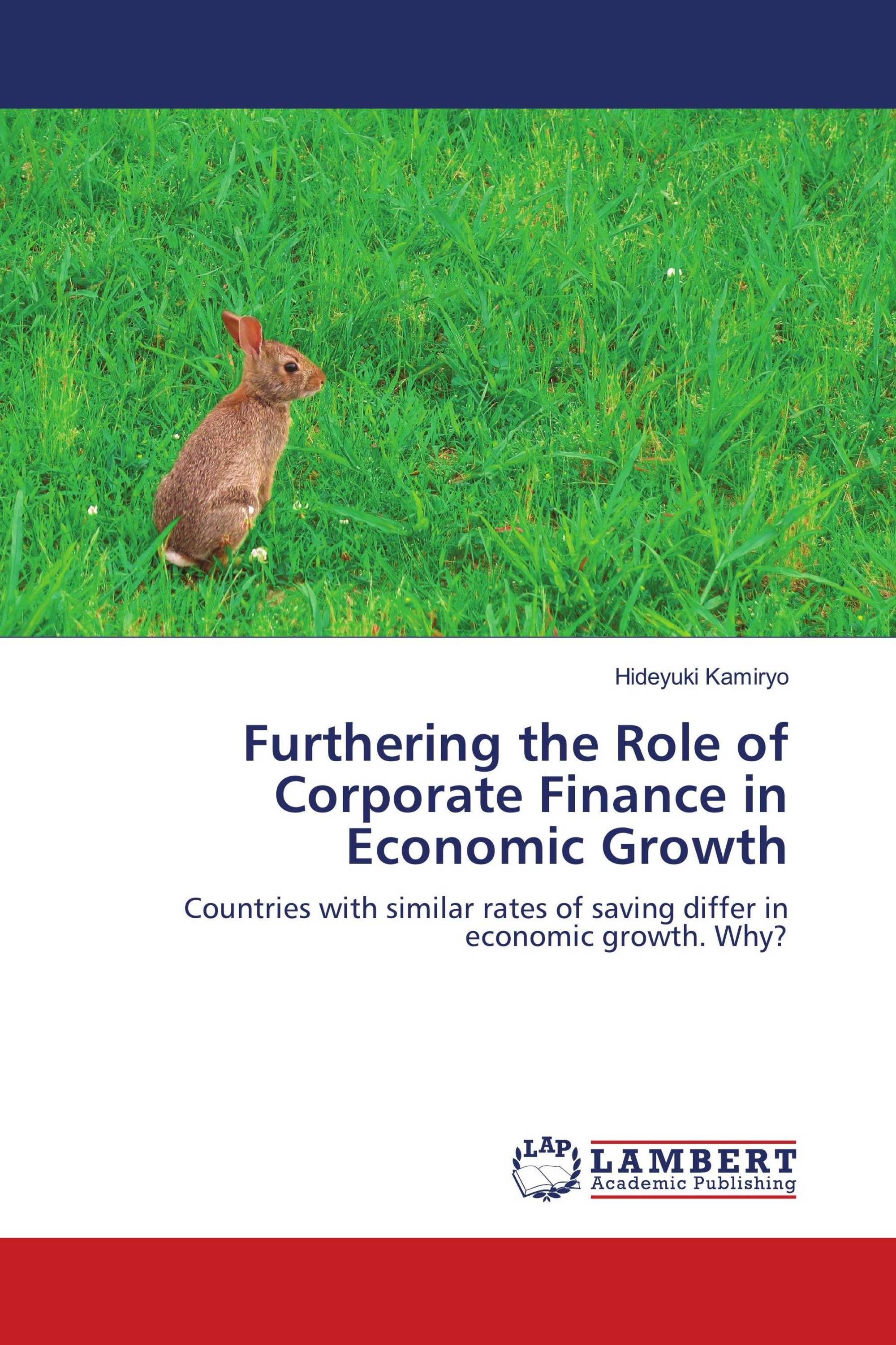 Furthering the Role of Corporate Finance in Economic Growth