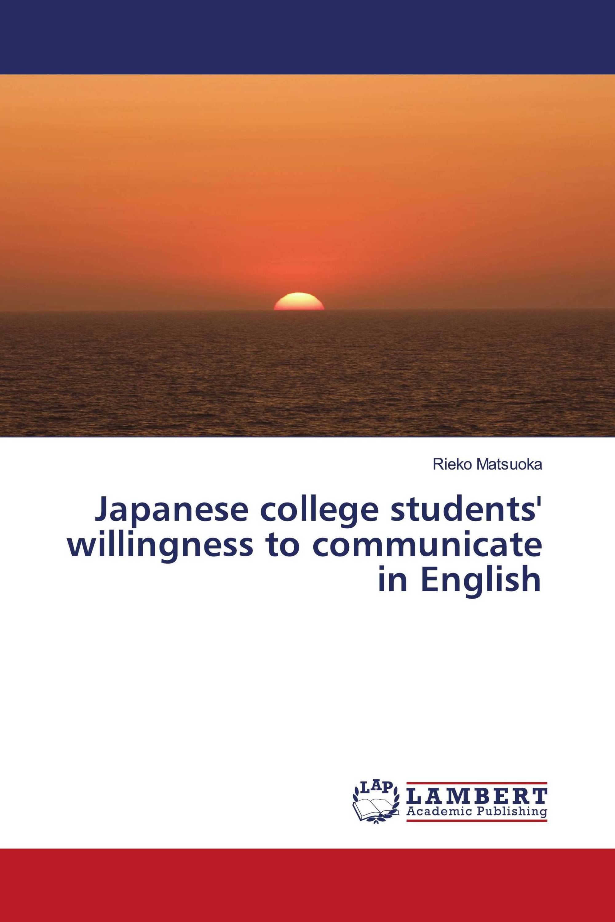 Japanese college students' willingness to communicate in English