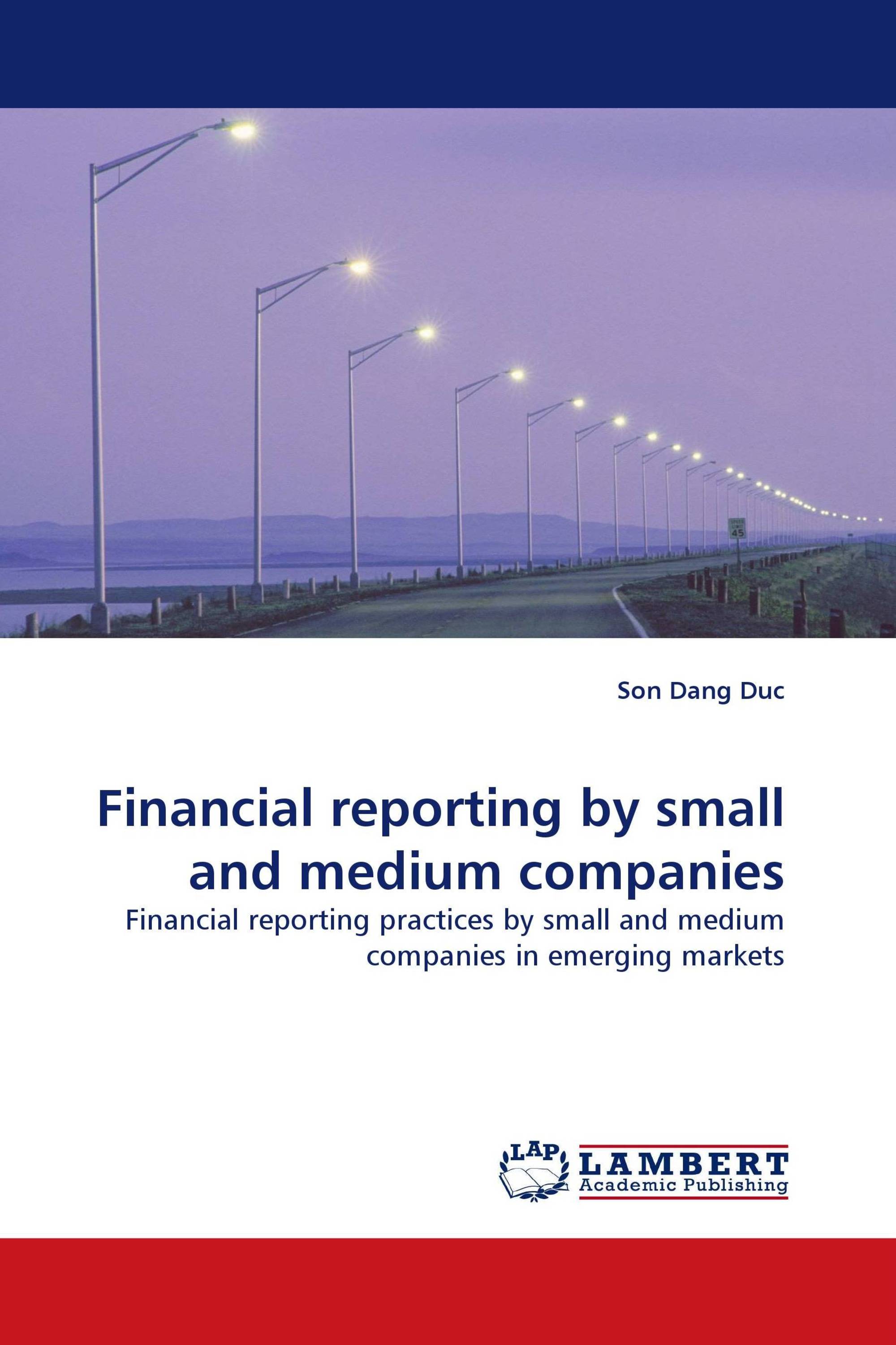 Financial reporting by small and medium companies