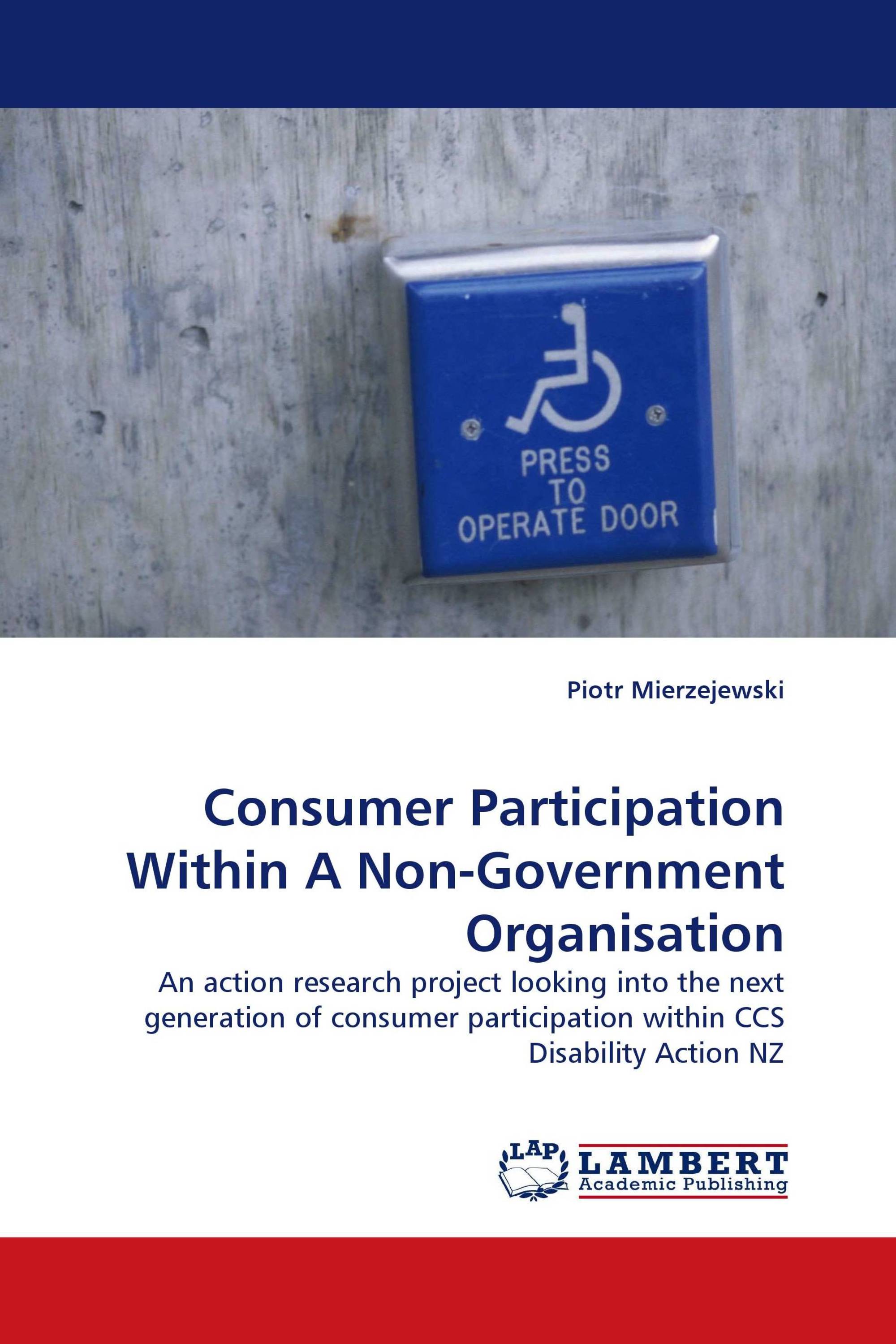 Consumer Participation Within A Non-Government Organisation