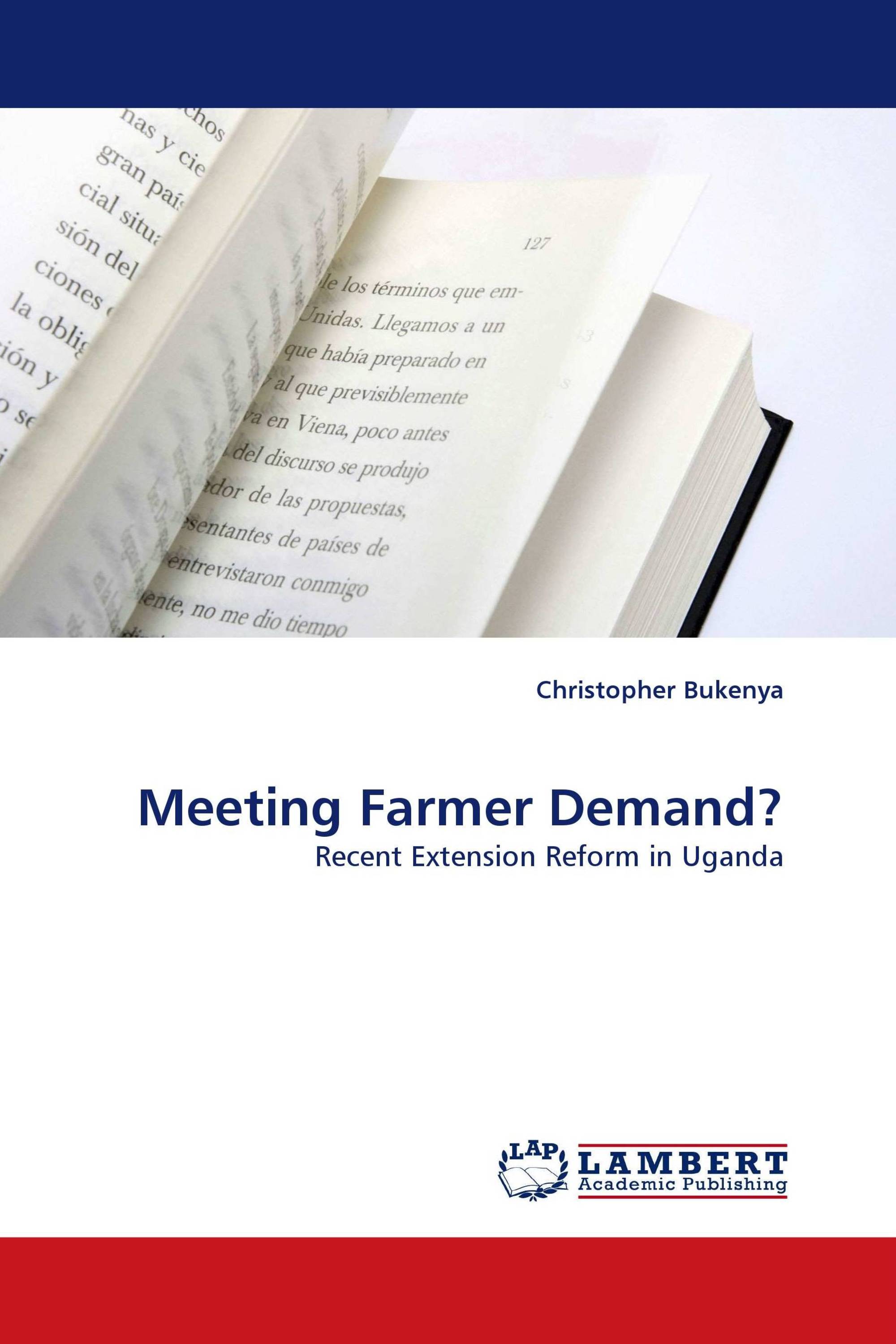 Meeting Farmer Demand?