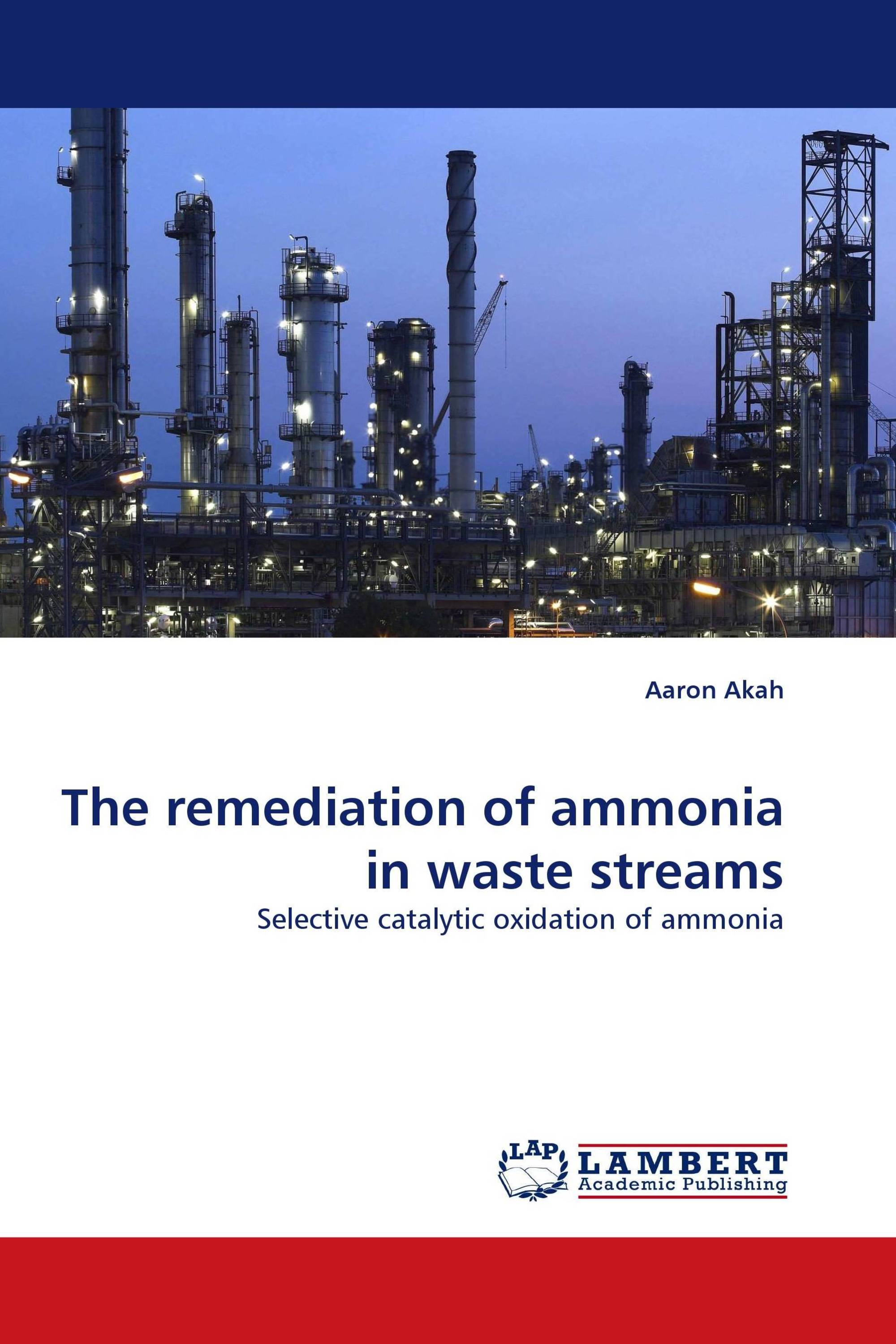 The remediation of ammonia in waste streams