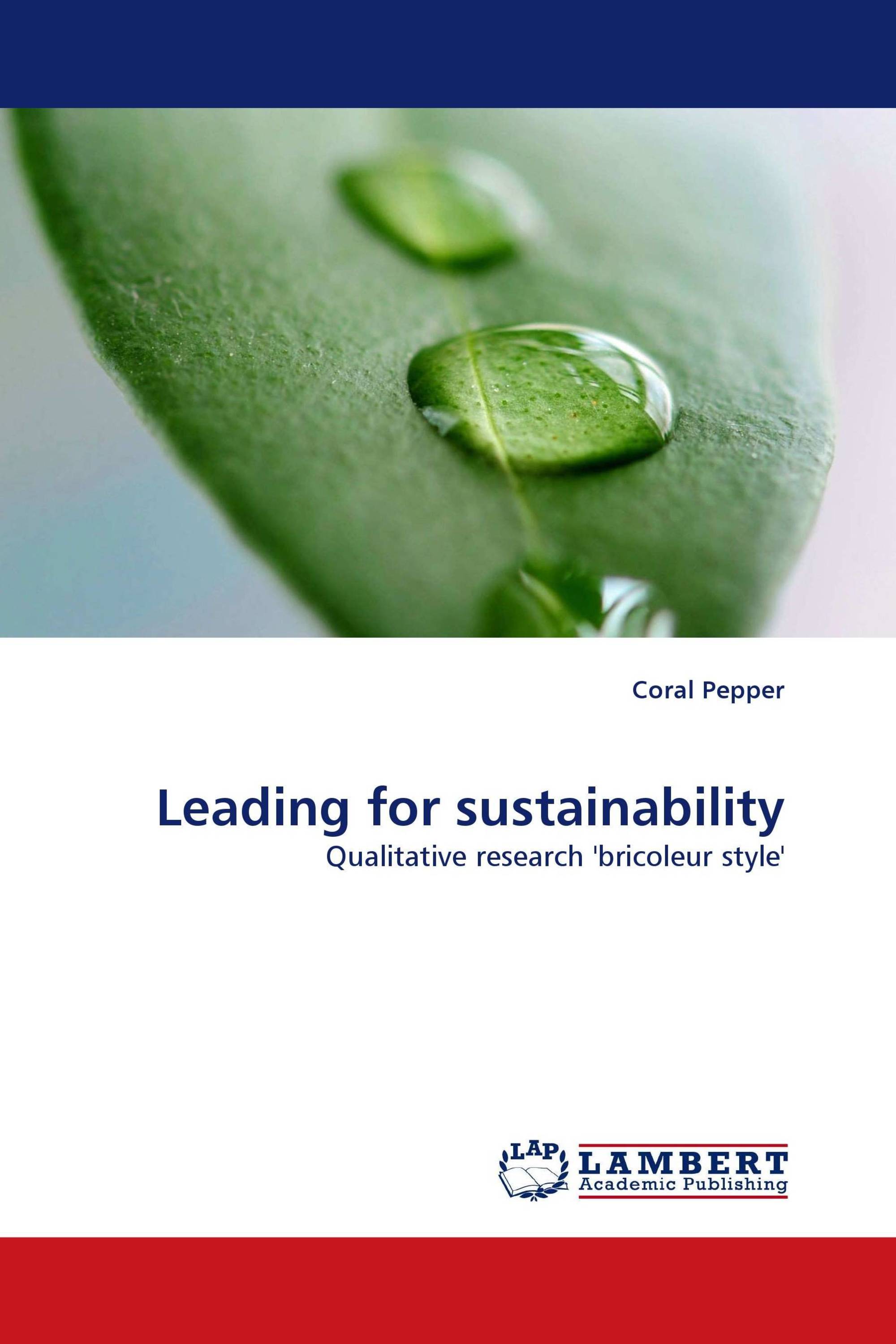 Leading for sustainability