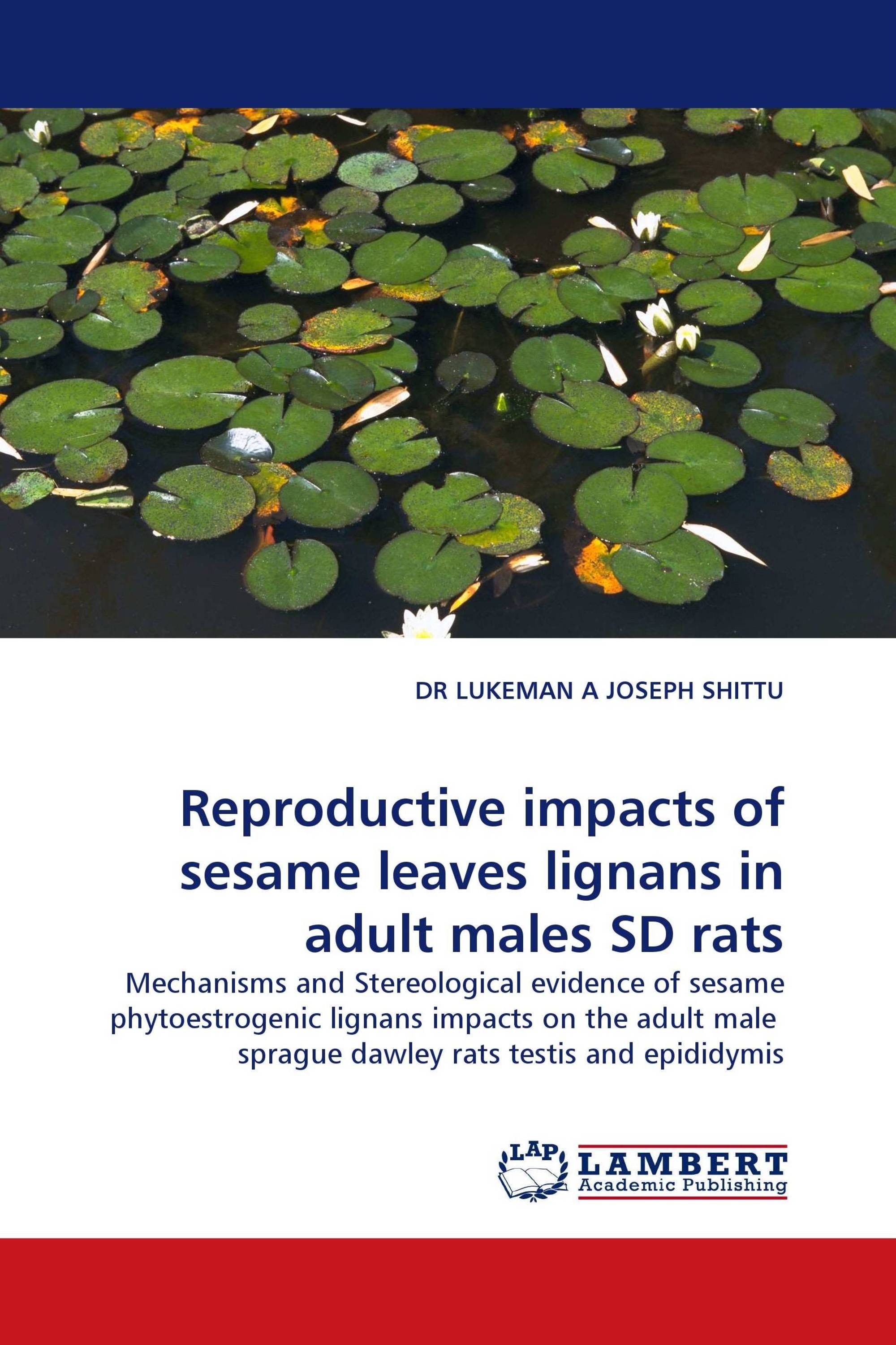 Reproductive impacts of sesame leaves lignans in adult males SD rats