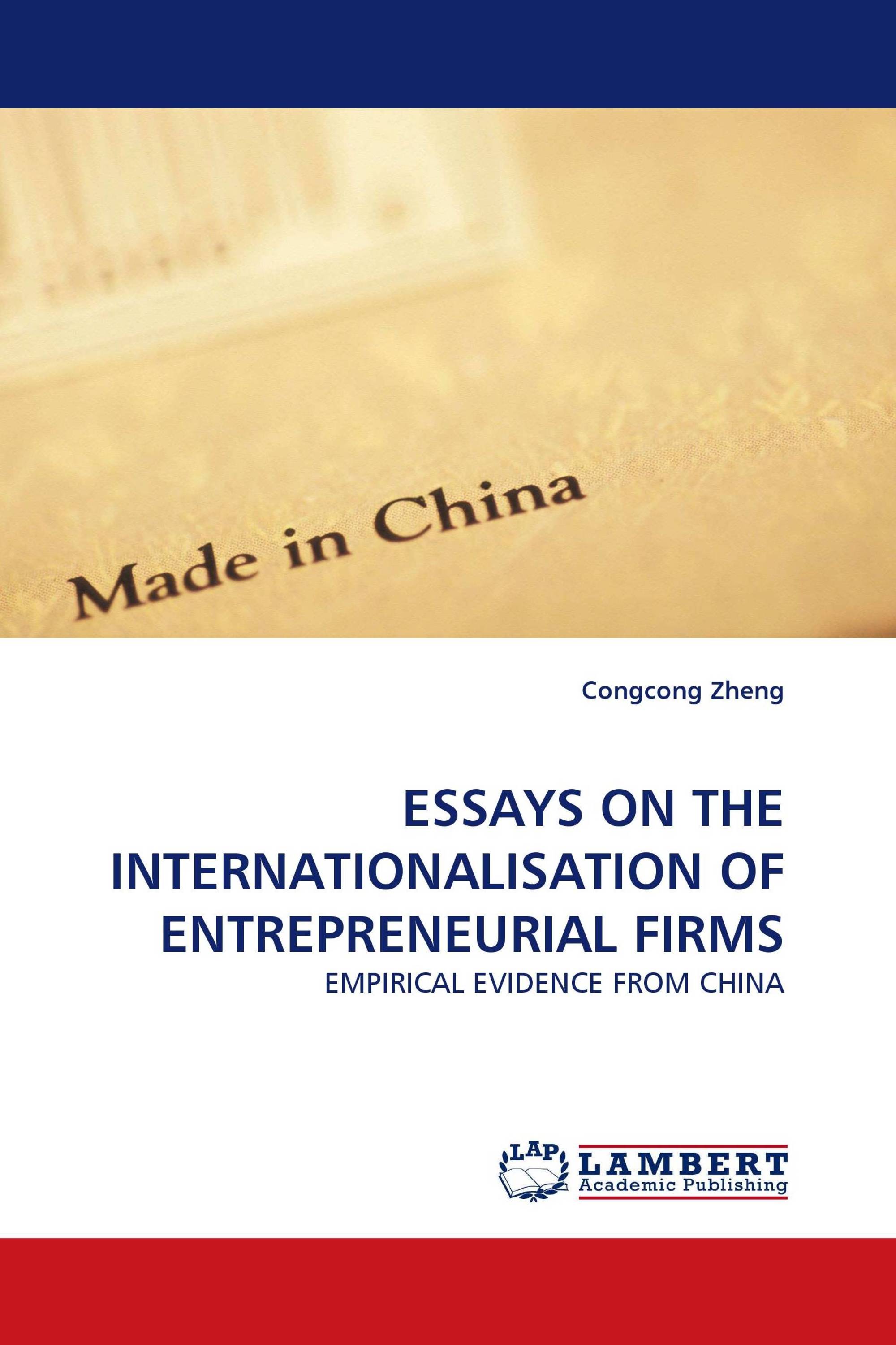 ESSAYS ON THE INTERNATIONALISATION OF ENTREPRENEURIAL FIRMS