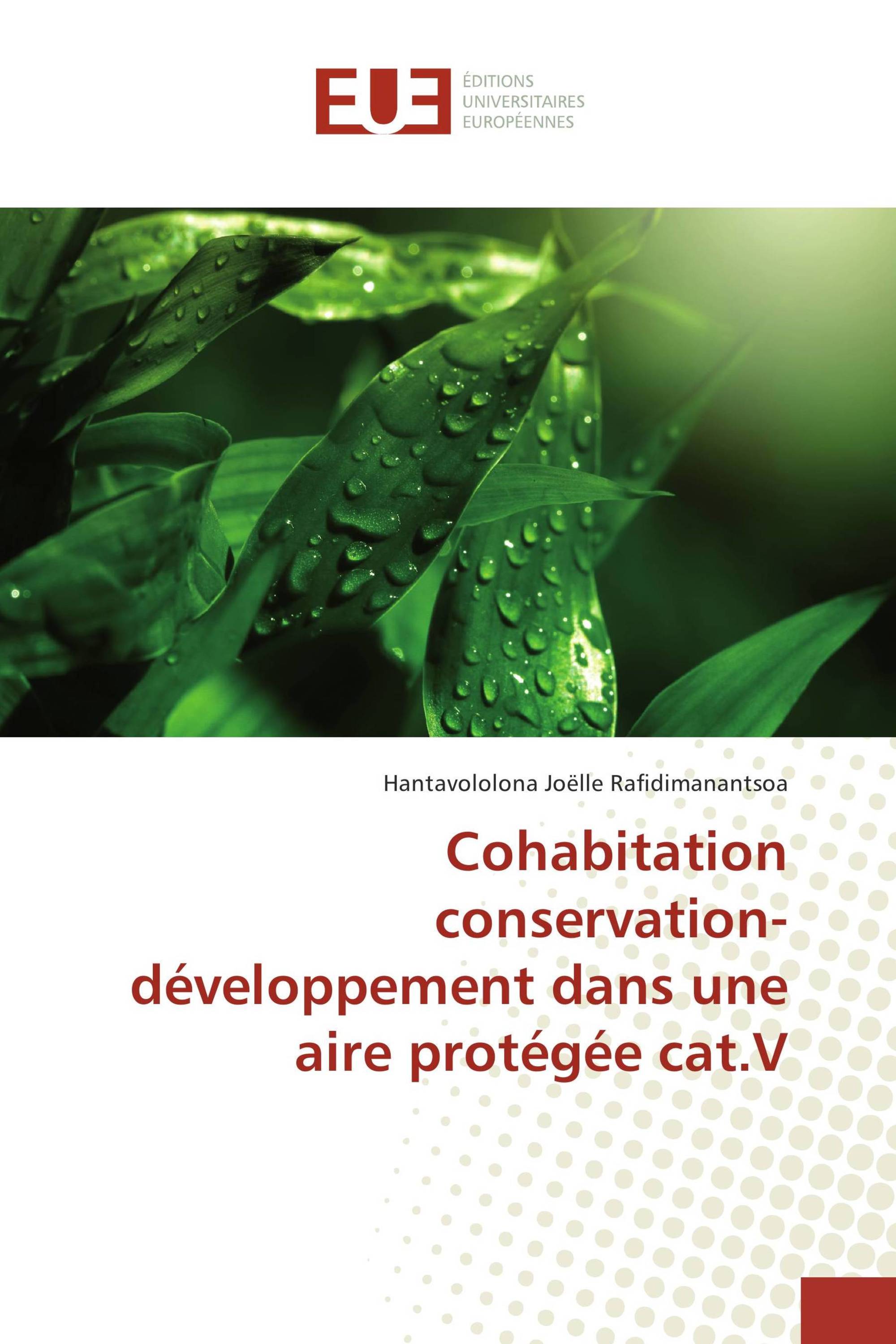 Cohabitation conservation- développement dans une aire protégée cat.V