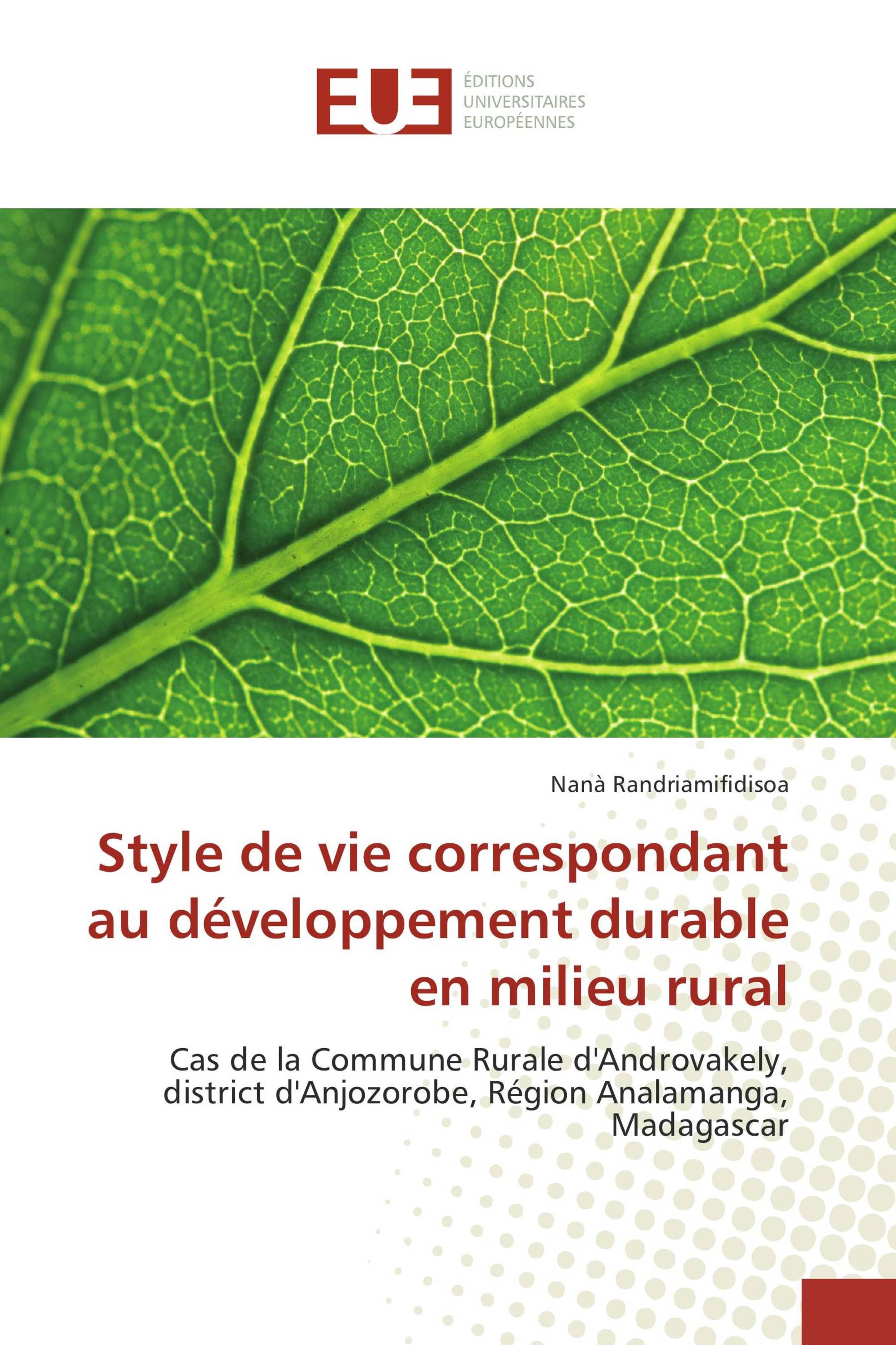 Style de vie correspondant au développement durable en milieu rural