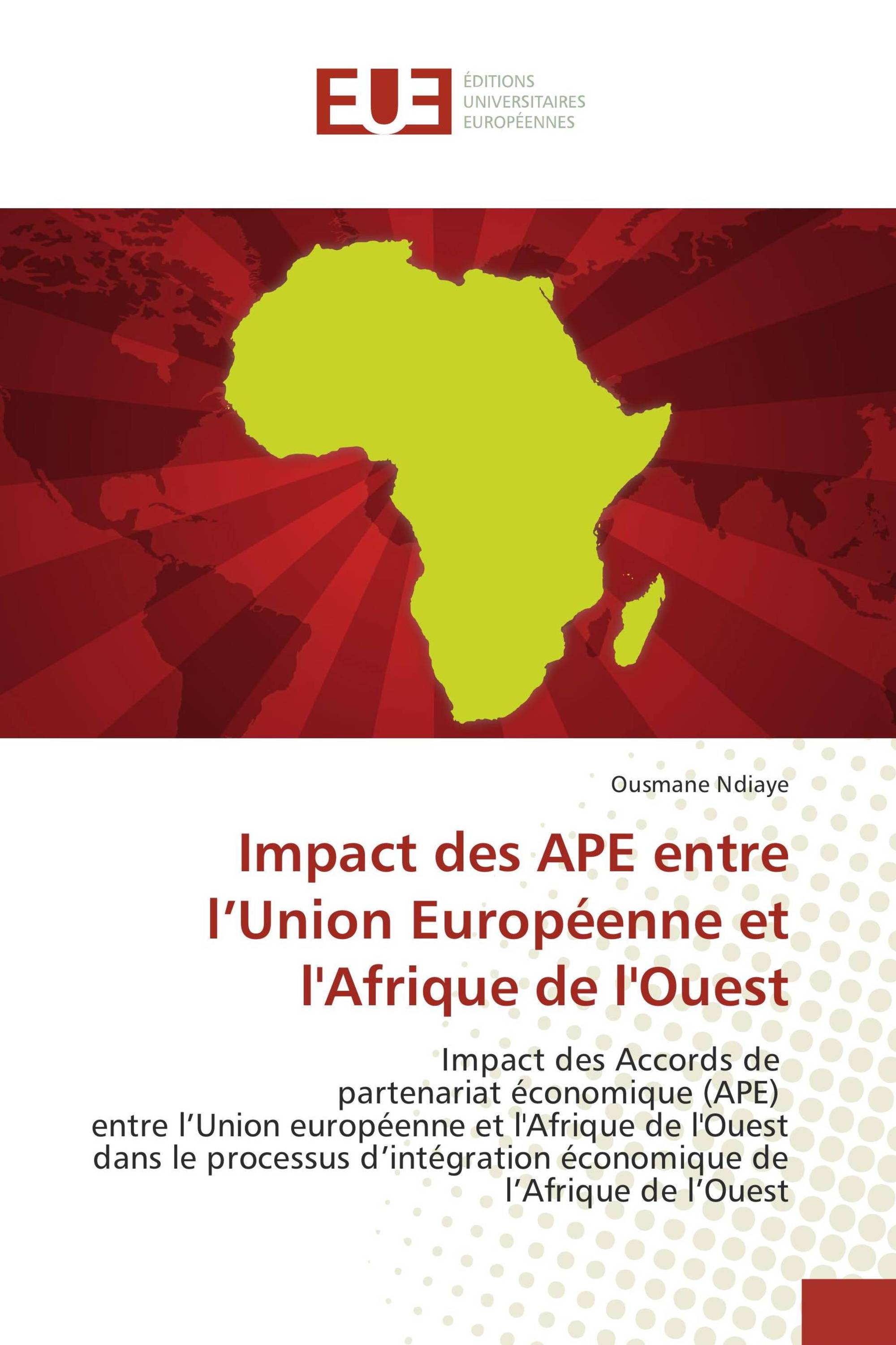 Impact des APE entre l’Union Européenne et l'Afrique de l'Ouest