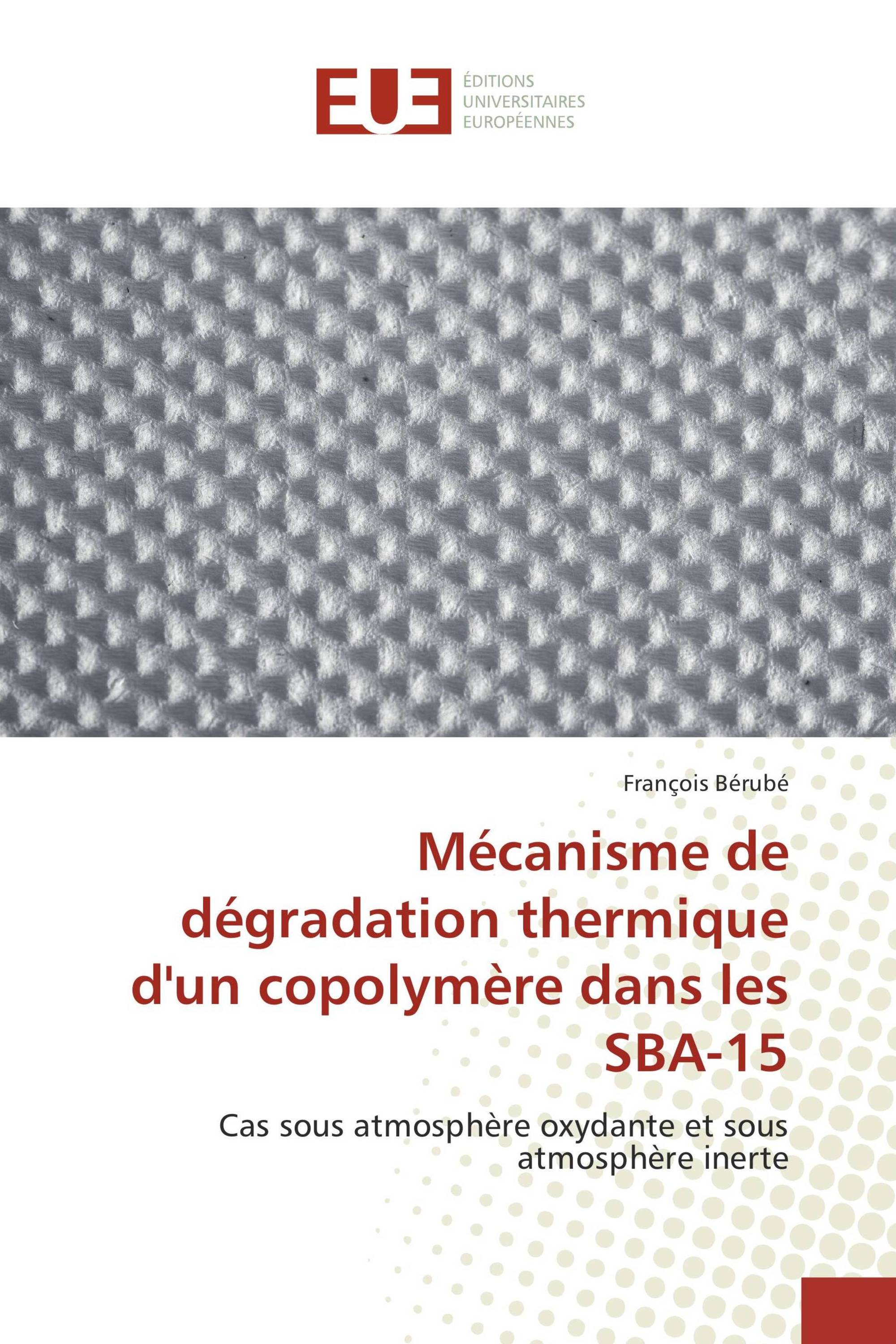 Mécanisme de dégradation thermique d'un copolymère dans les SBA-15