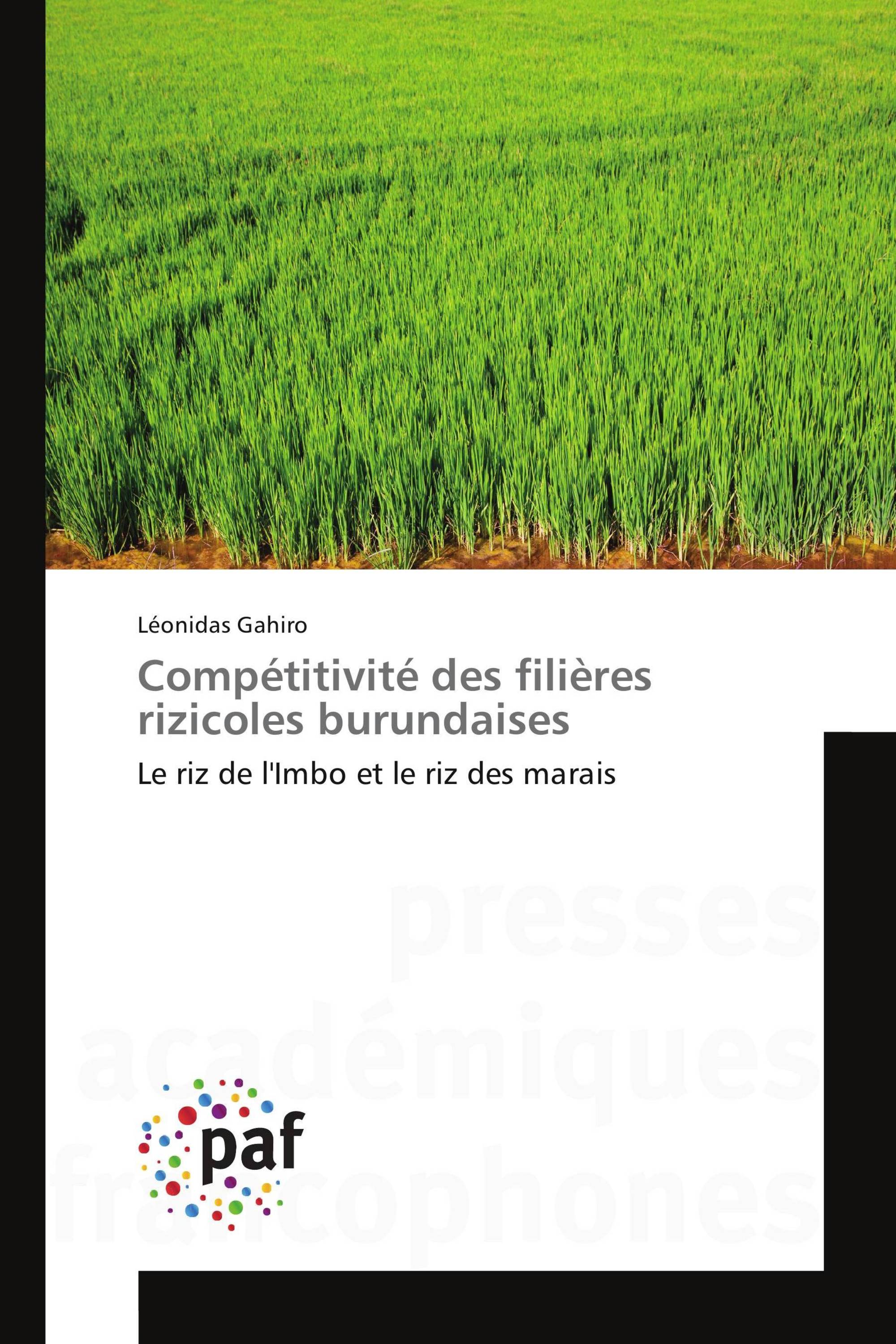 Compétitivité des filières rizicoles burundaises