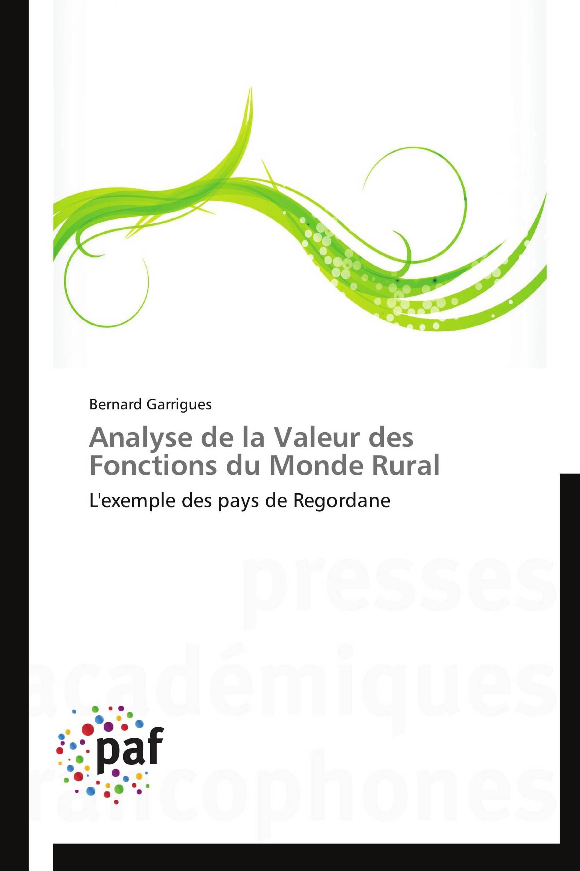 Analyse de la Valeur des Fonctions du Monde Rural