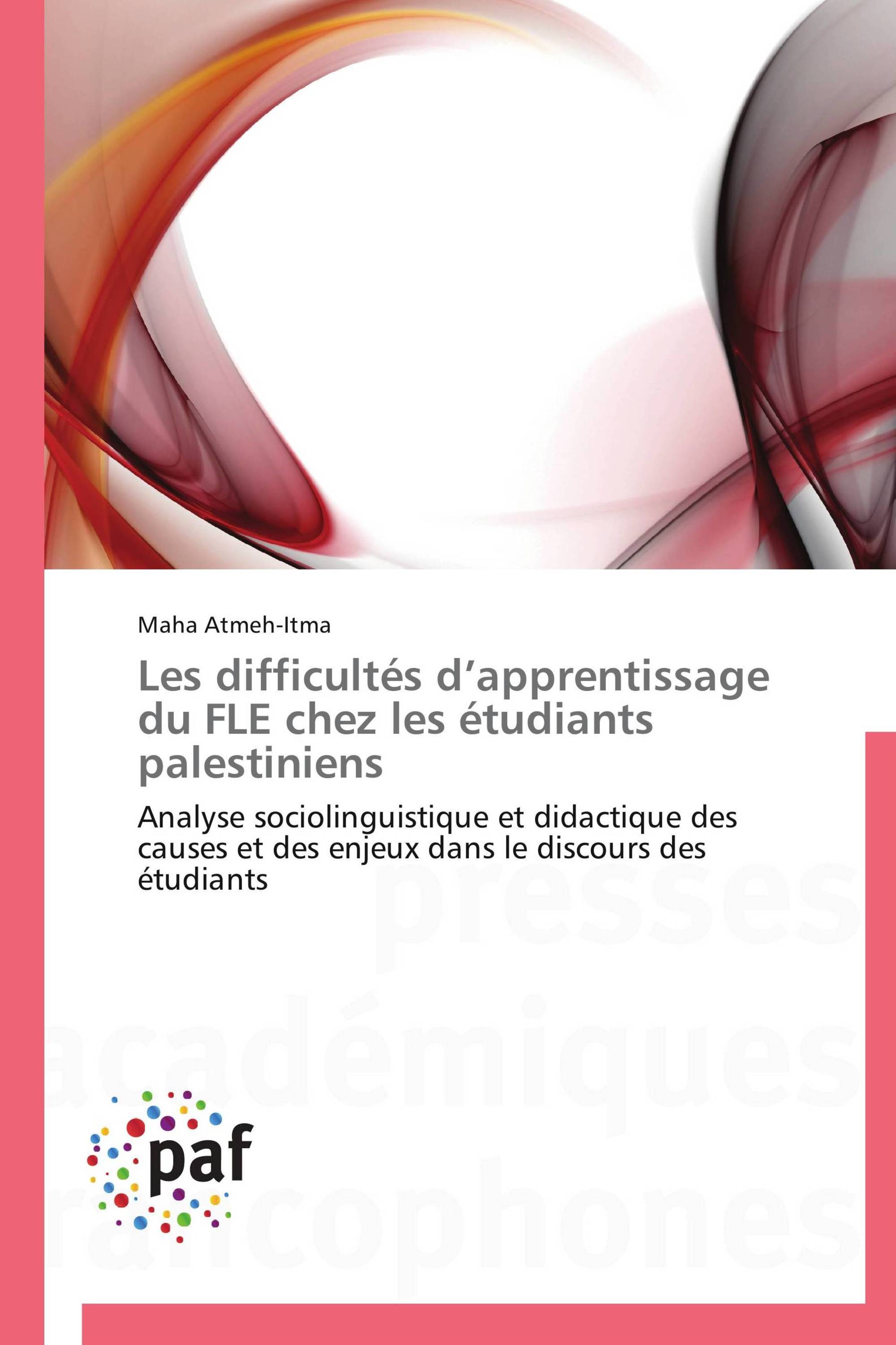 Les difficultés d’apprentissage du FLE chez les étudiants palestiniens