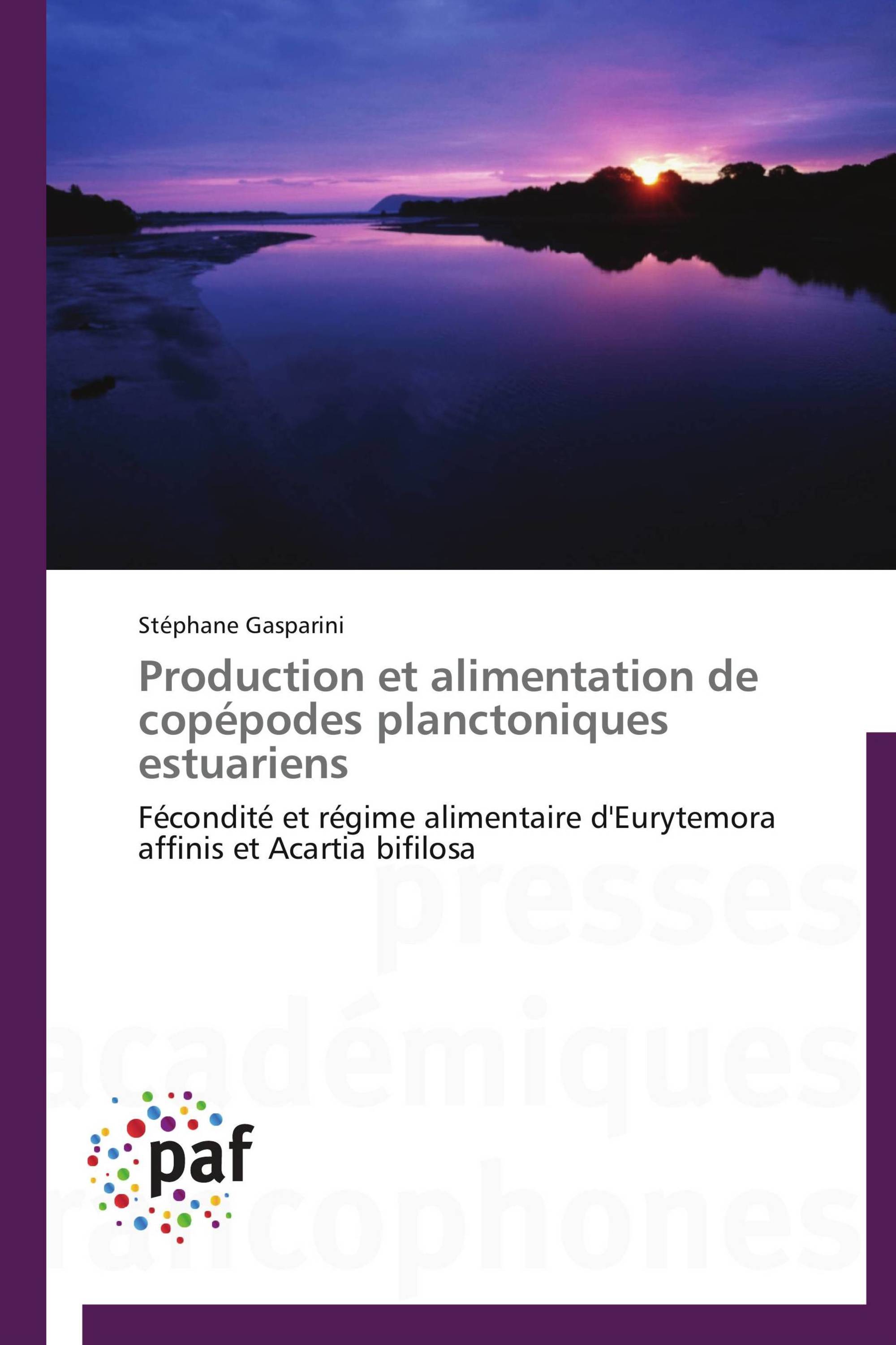 Production et alimentation de copépodes planctoniques estuariens