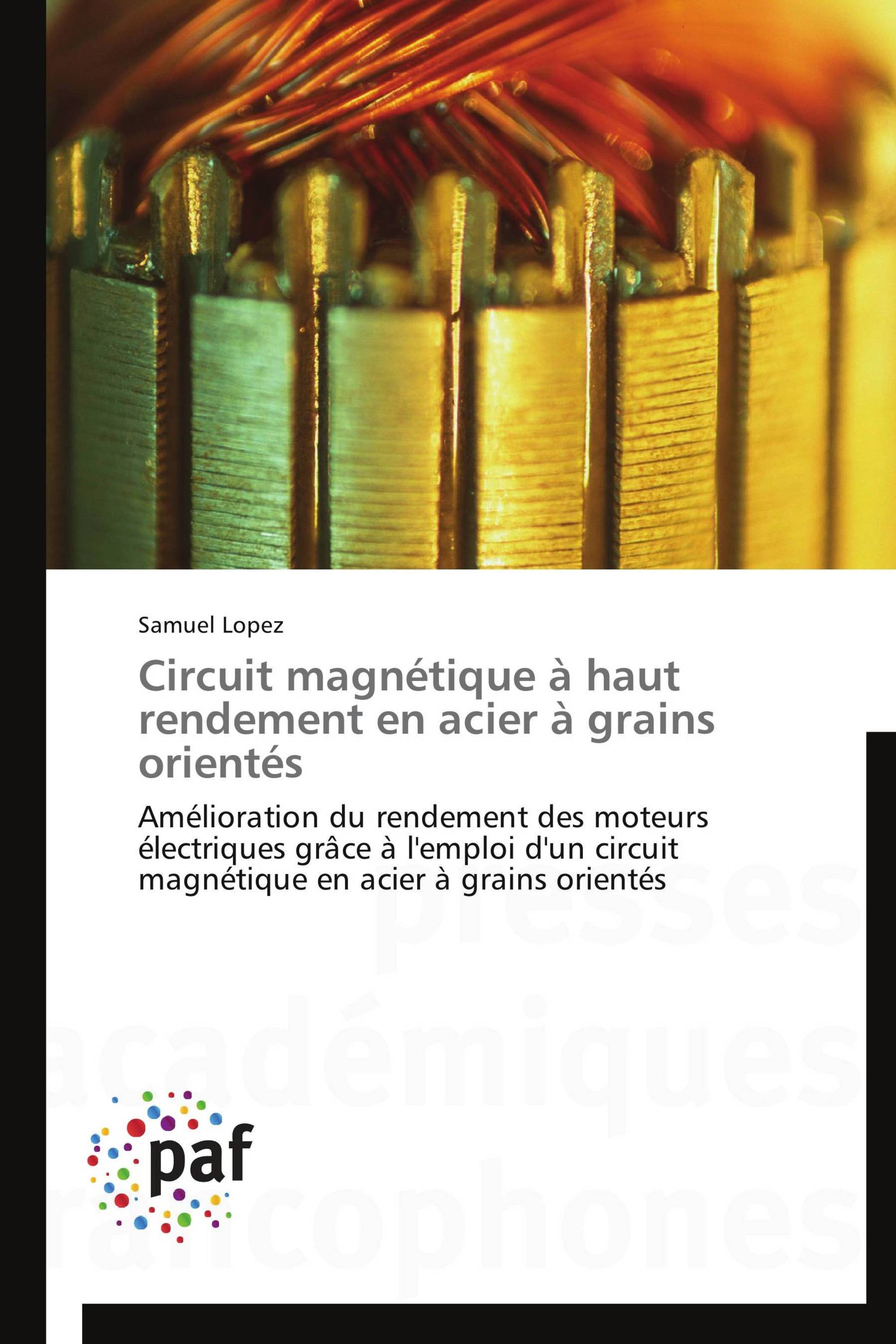 Circuit magnétique à haut rendement en acier à grains orientés