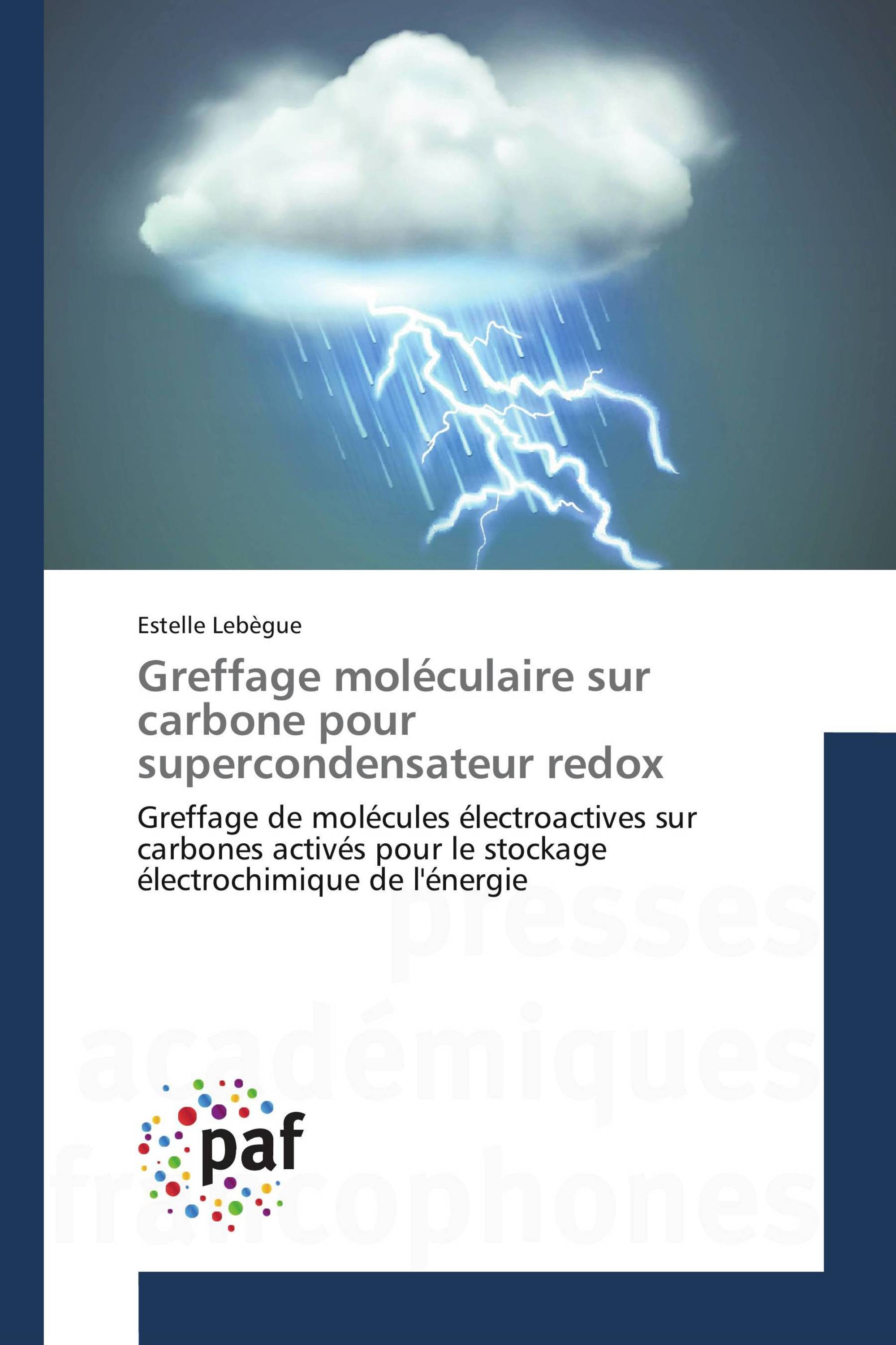 Greffage moléculaire sur carbone pour supercondensateur redox